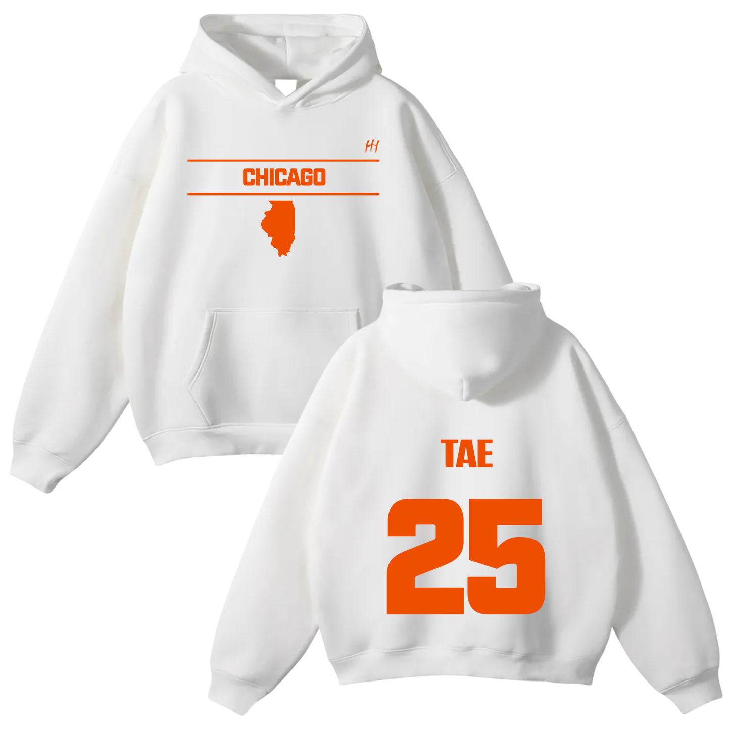 Vincente Courts Oversize Fleeced Hoodie