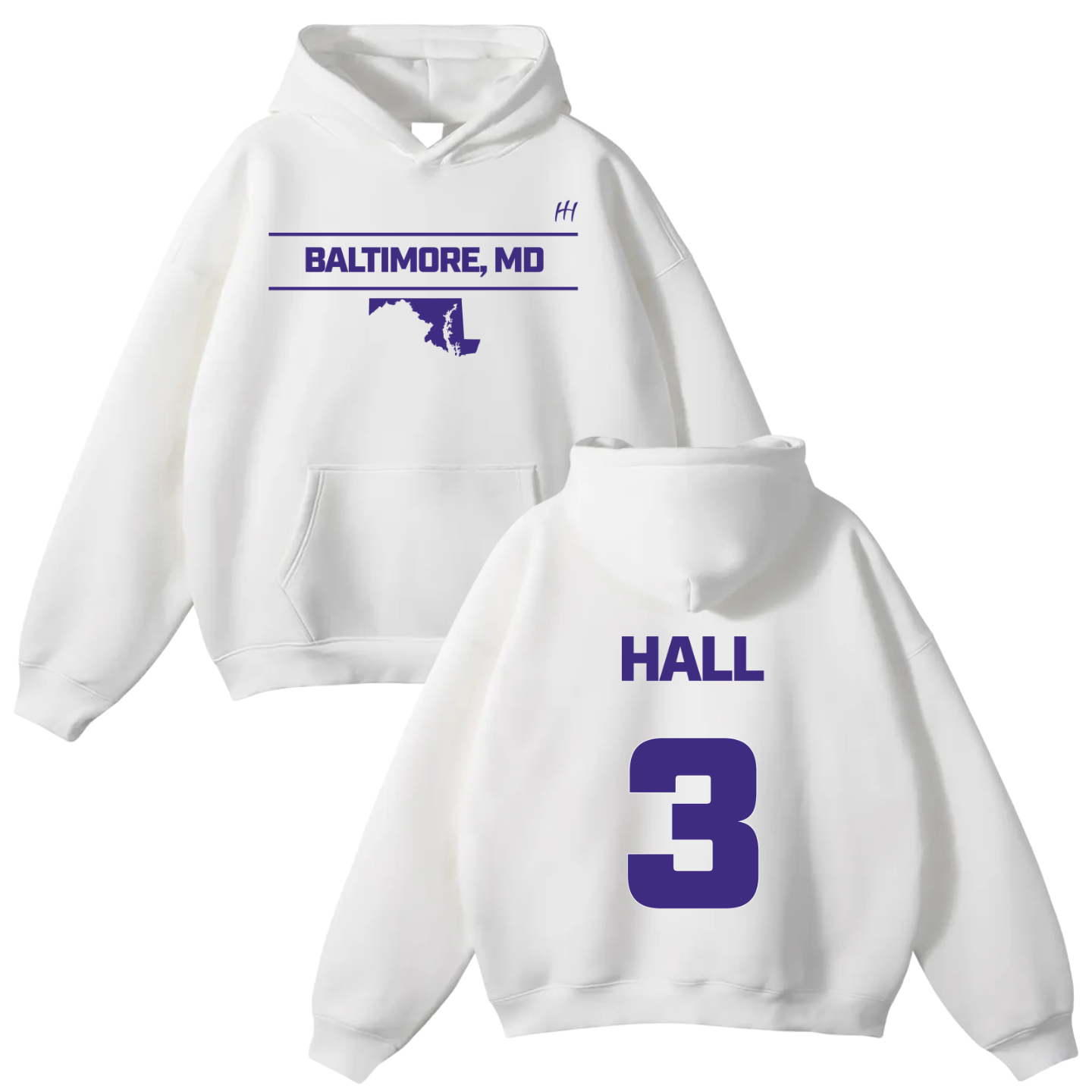Jonte Hall Oversize Fleeced Hoodie