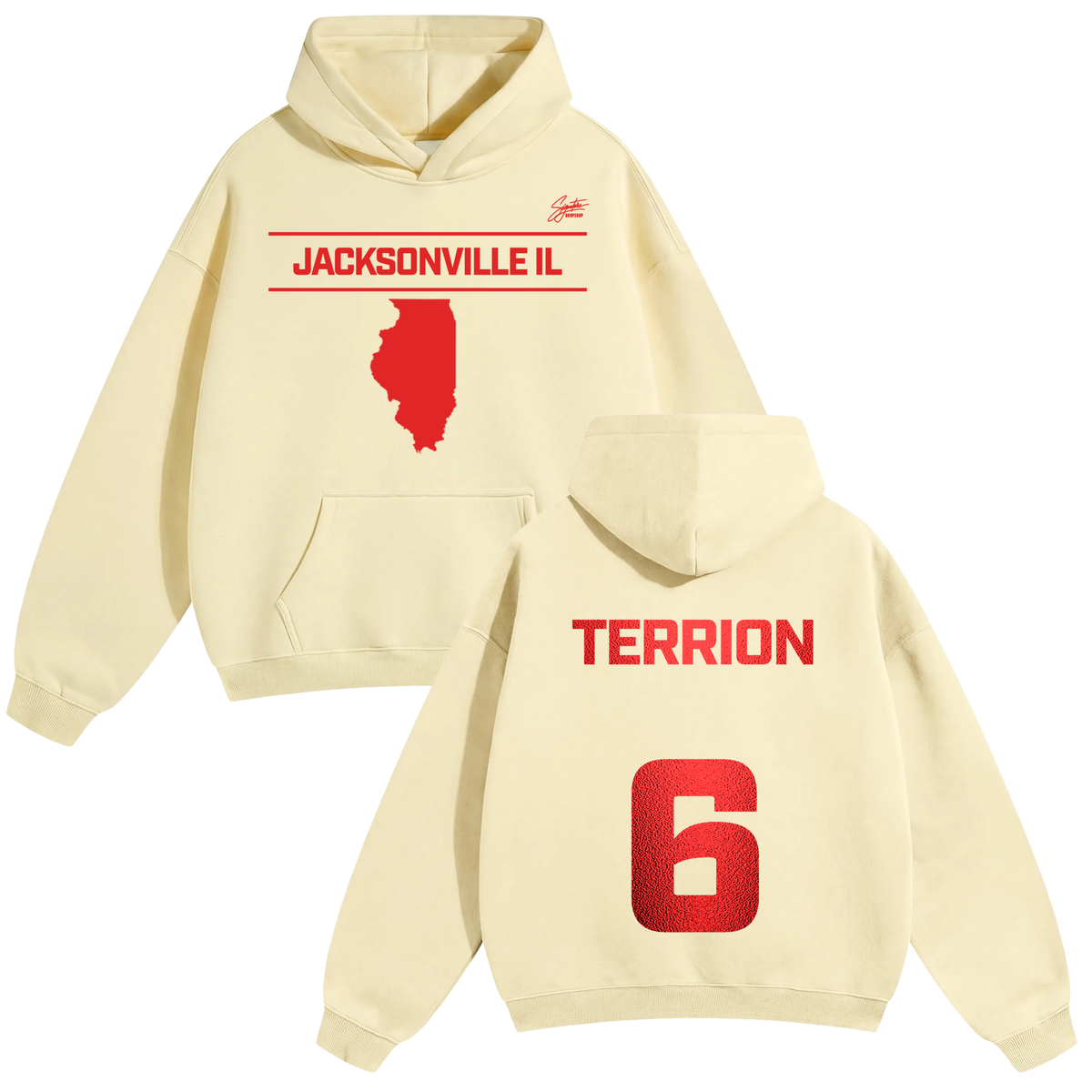 Terrion Jackson Oversize Fleeced Hoodie