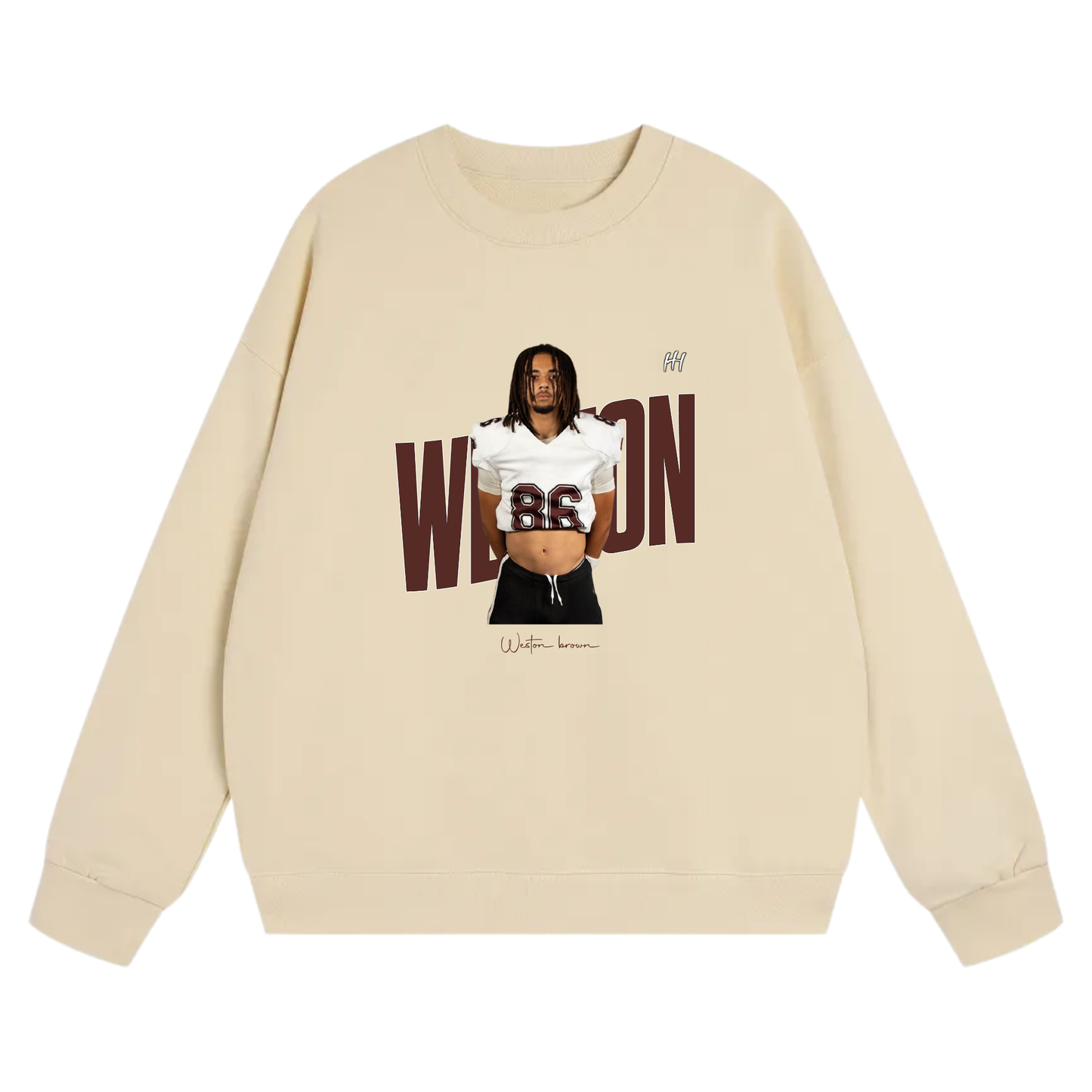 Weston Brown Heavyweight Crewneck Sweatshirt