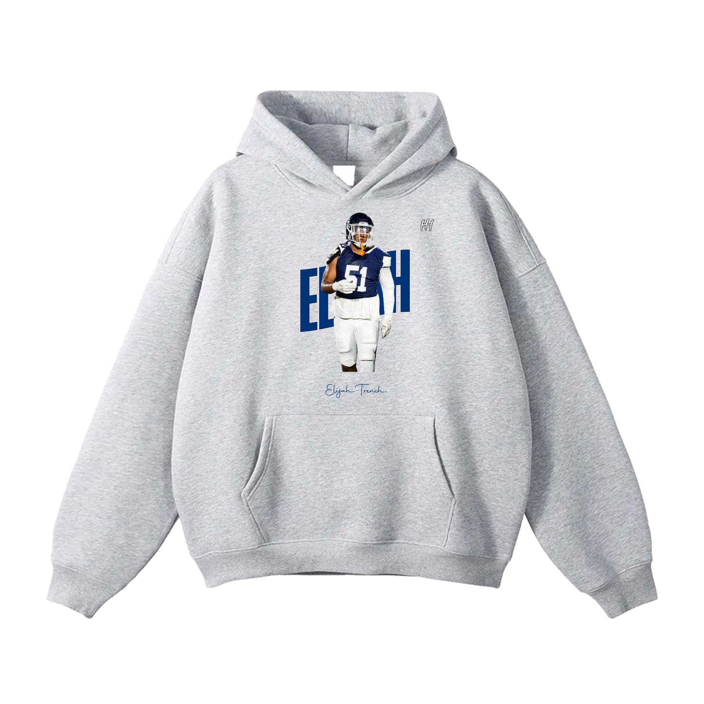 Elijah Trench Oversize Fleeced Hoodie