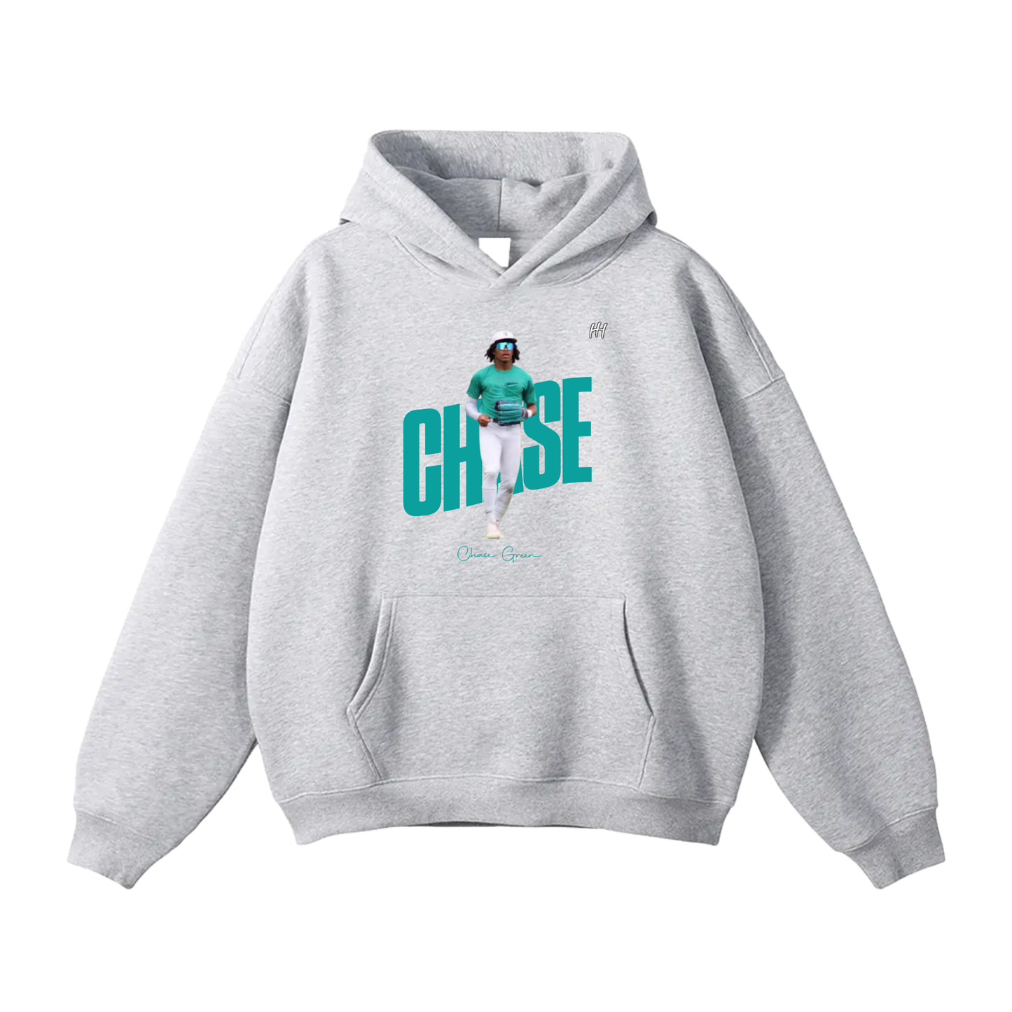Chase Green Oversize Fleeced Hoodie