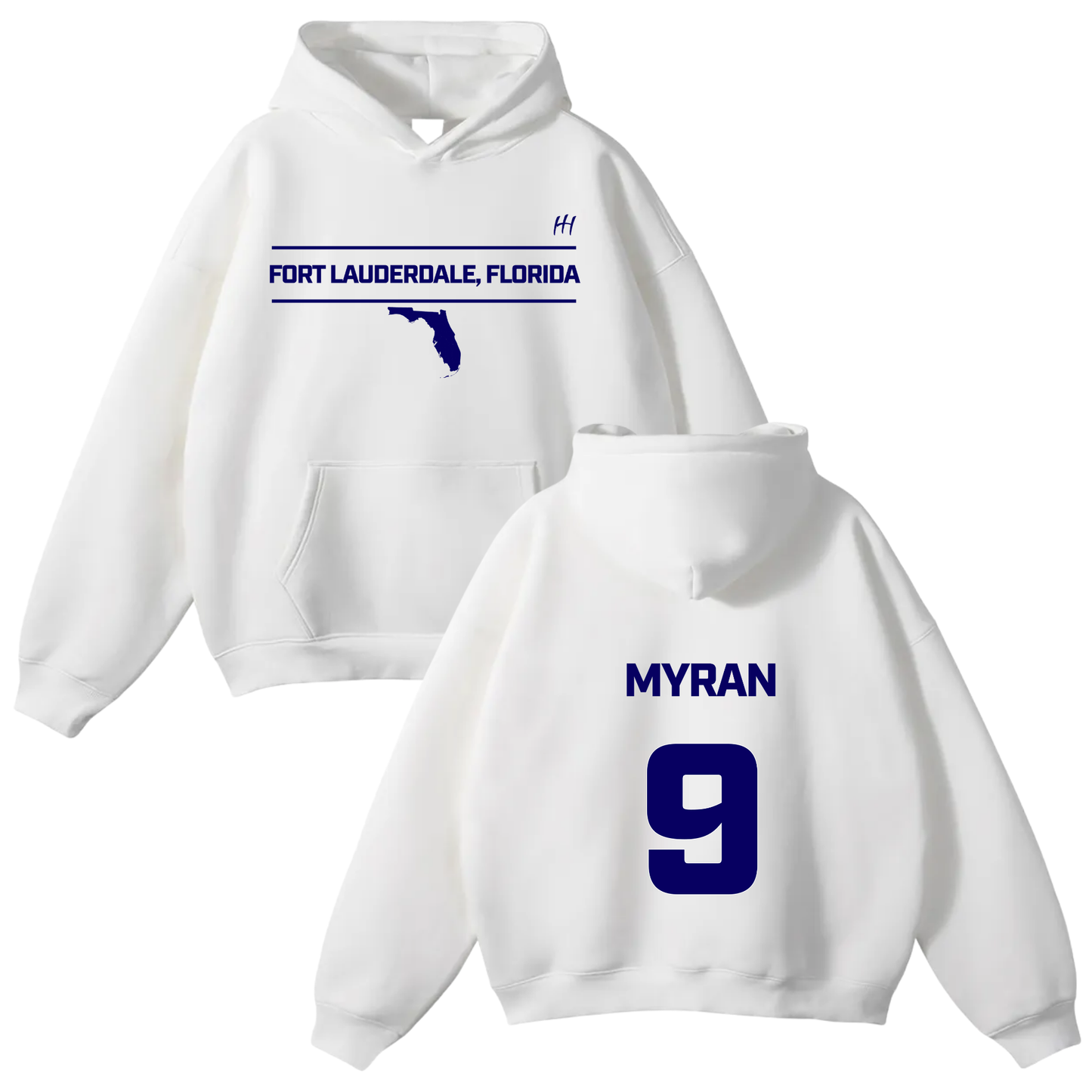 Myran Marcel Mounds Oversize Fleeced Hoodie