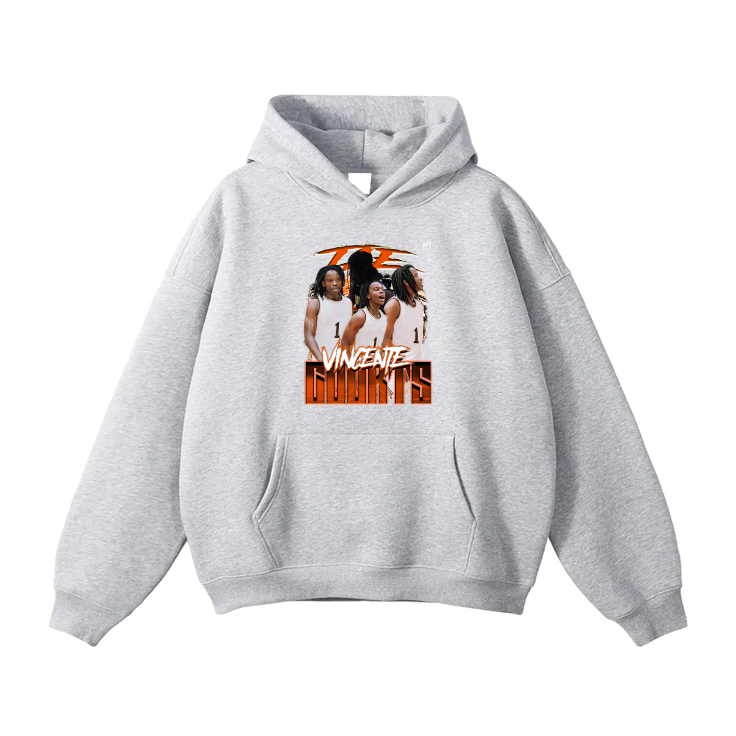 Vincente Courts Oversize Fleeced Hoodie