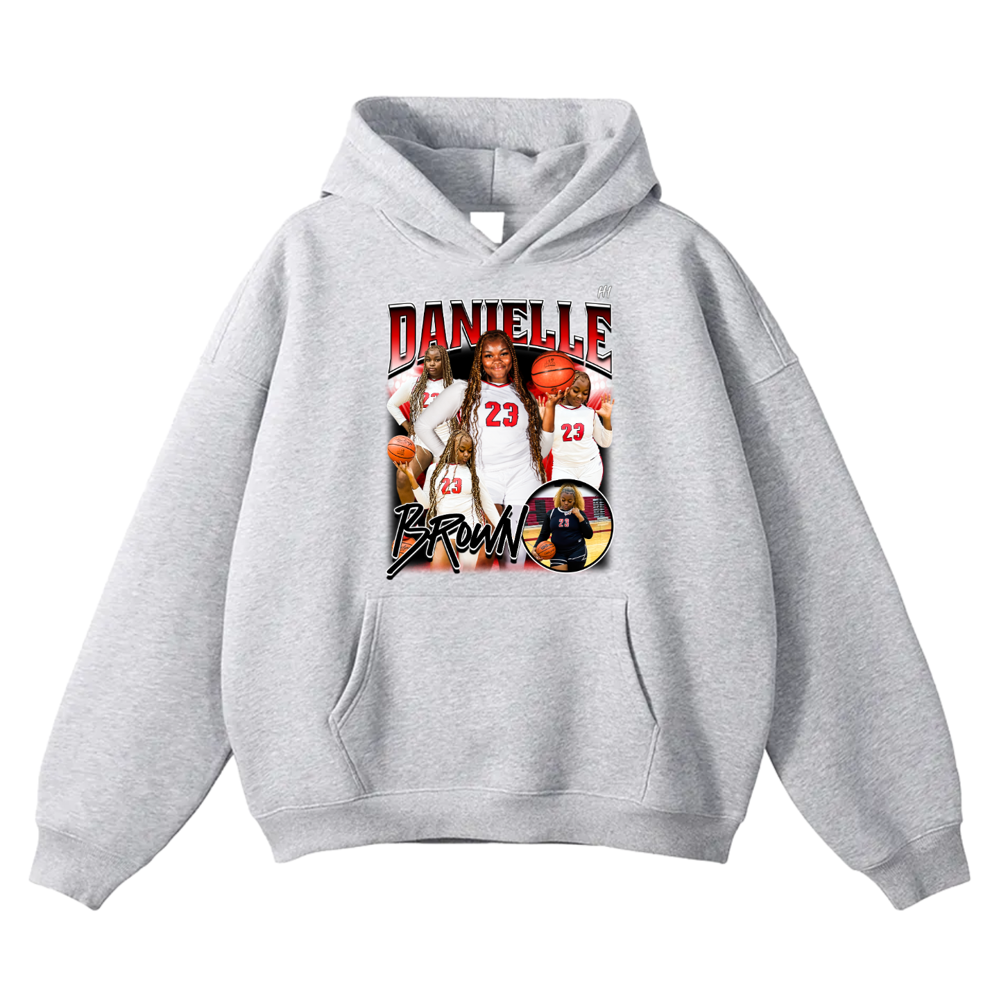 Danielle Brown Oversize Fleeced Hoodie