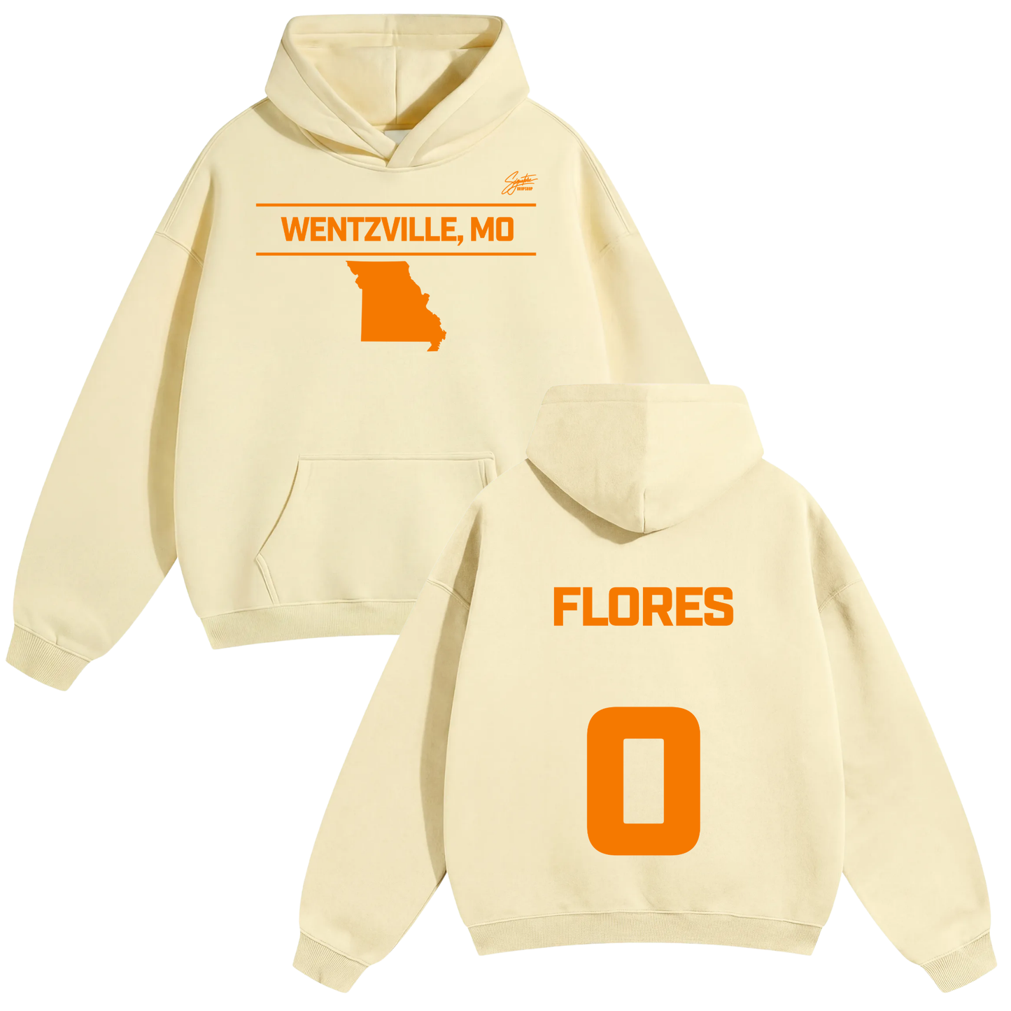 Jayden Flores Oversize Fleeced Hoodie