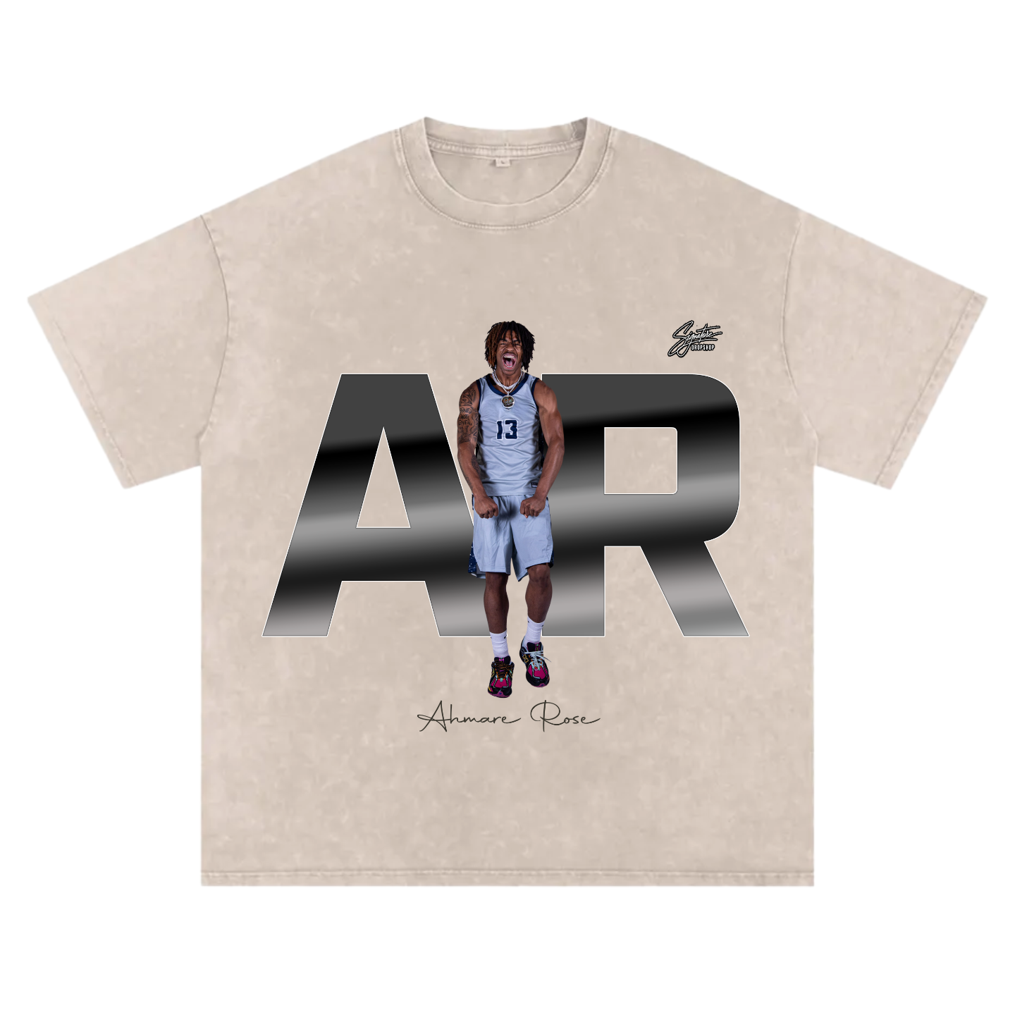 Ahmare Rose Oversized T-shirt
