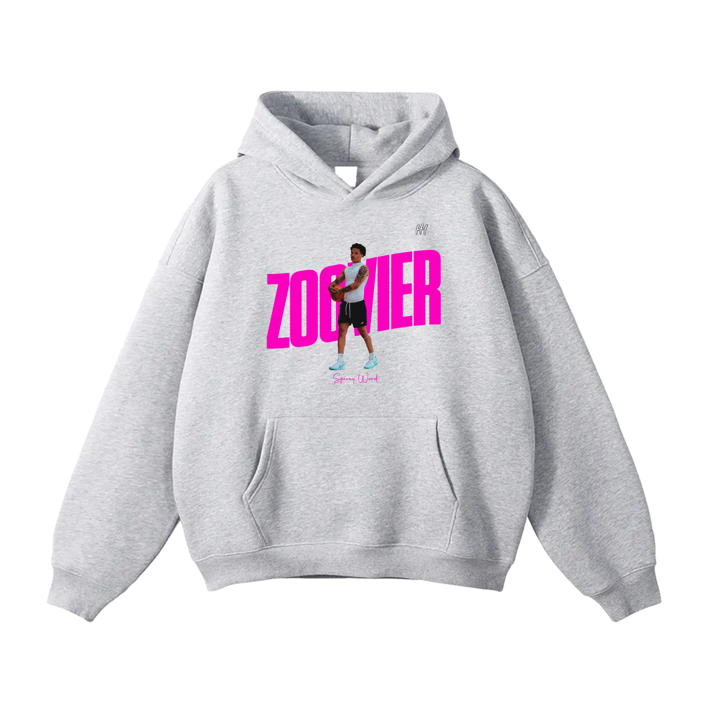 Spivey Word Oversize Fleeced Hoodie