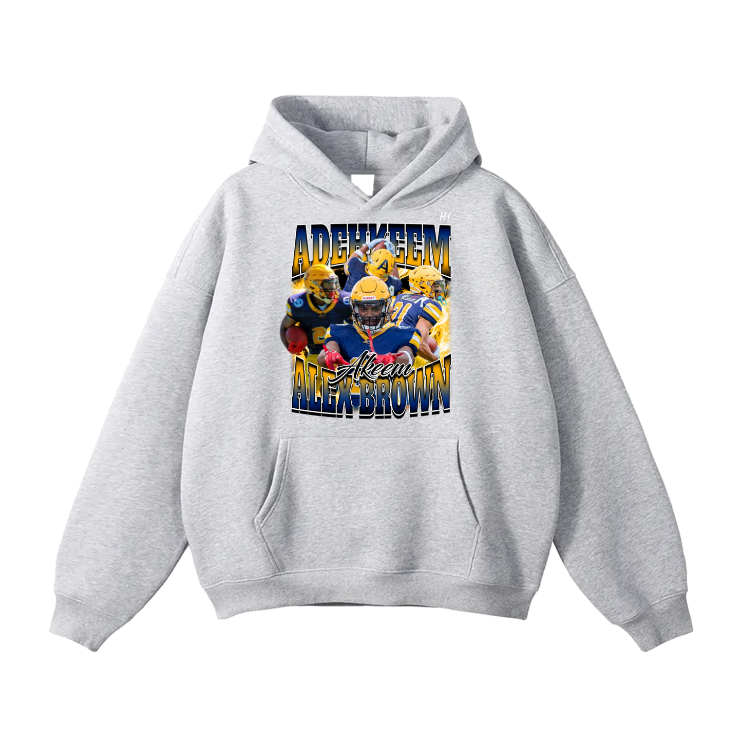 Adehkeem Alex Brown Oversize Fleeced Hoodie