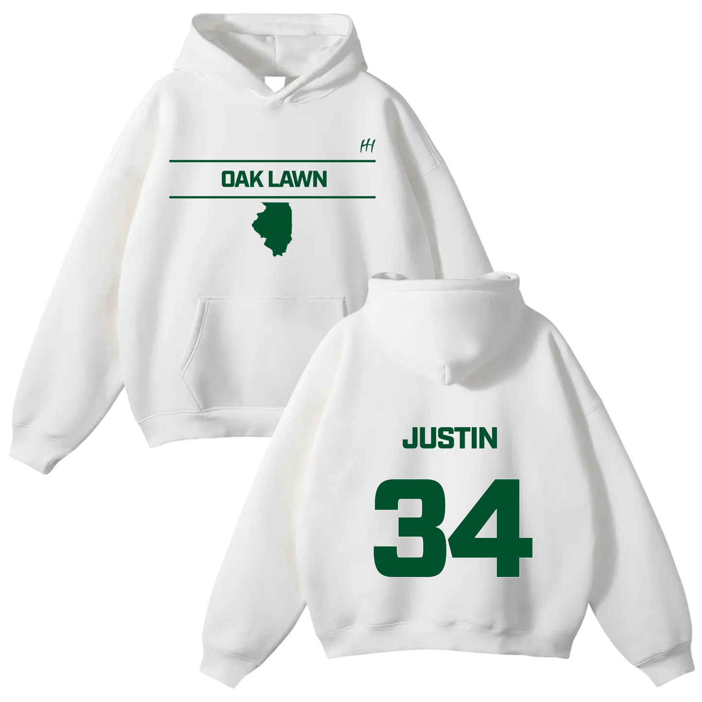 Justin Canvin Oversize Fleeced Hoodie