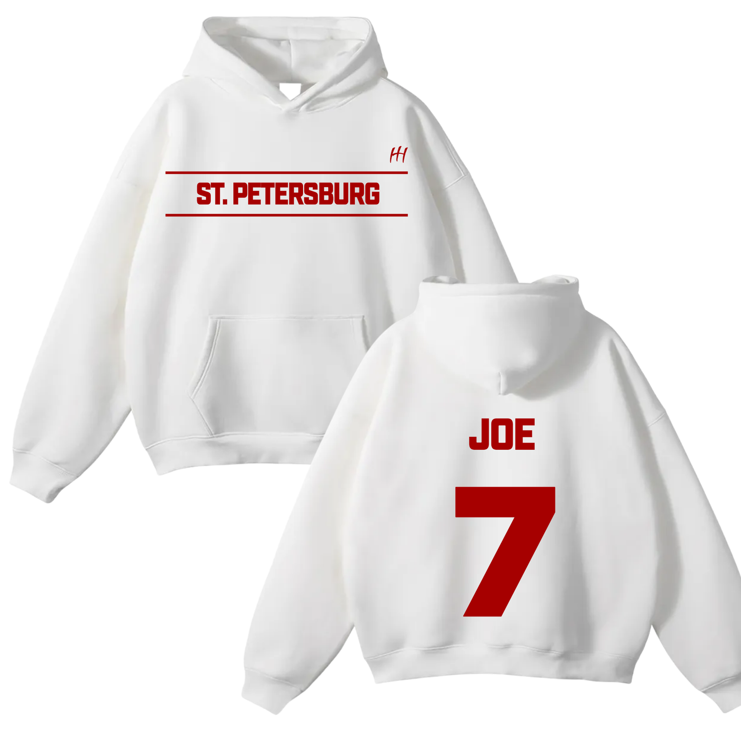 Joe key IV Oversize Fleeced Hoodie