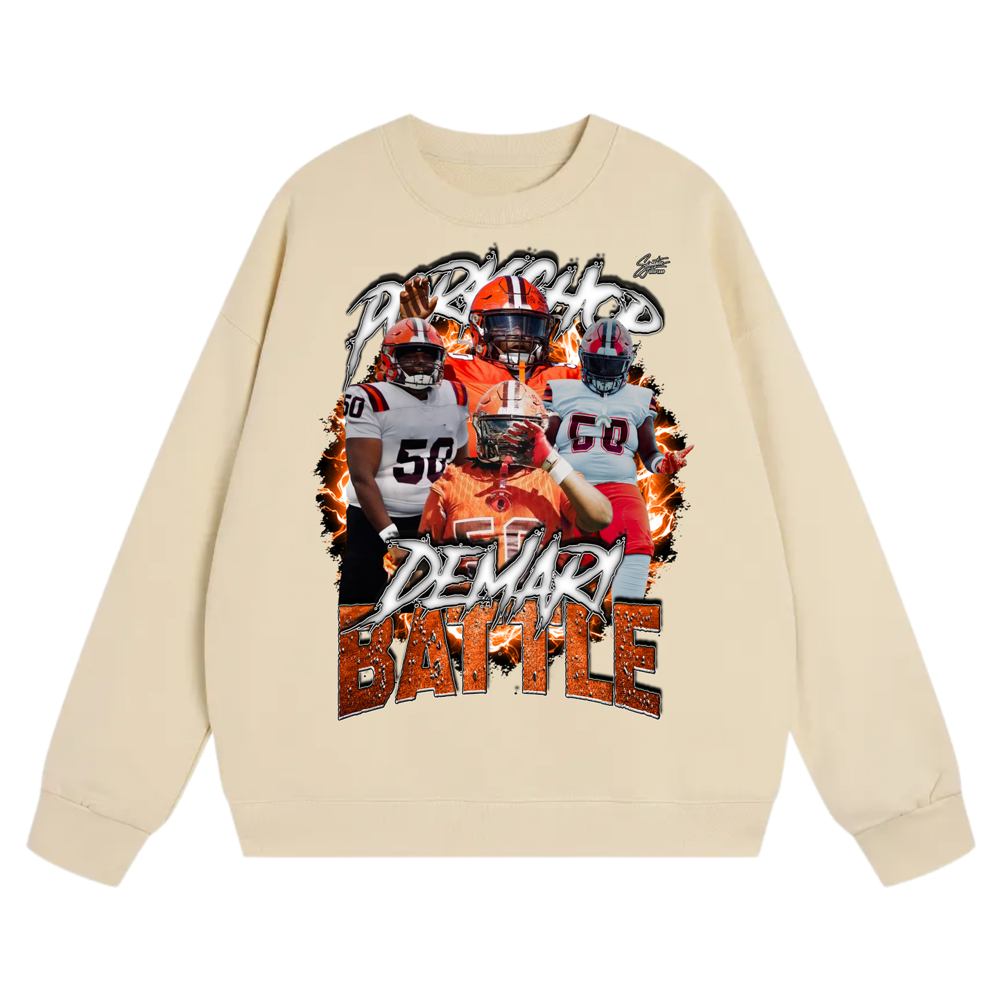 DeMari Battle Heavyweight Crewneck Sweatshirt