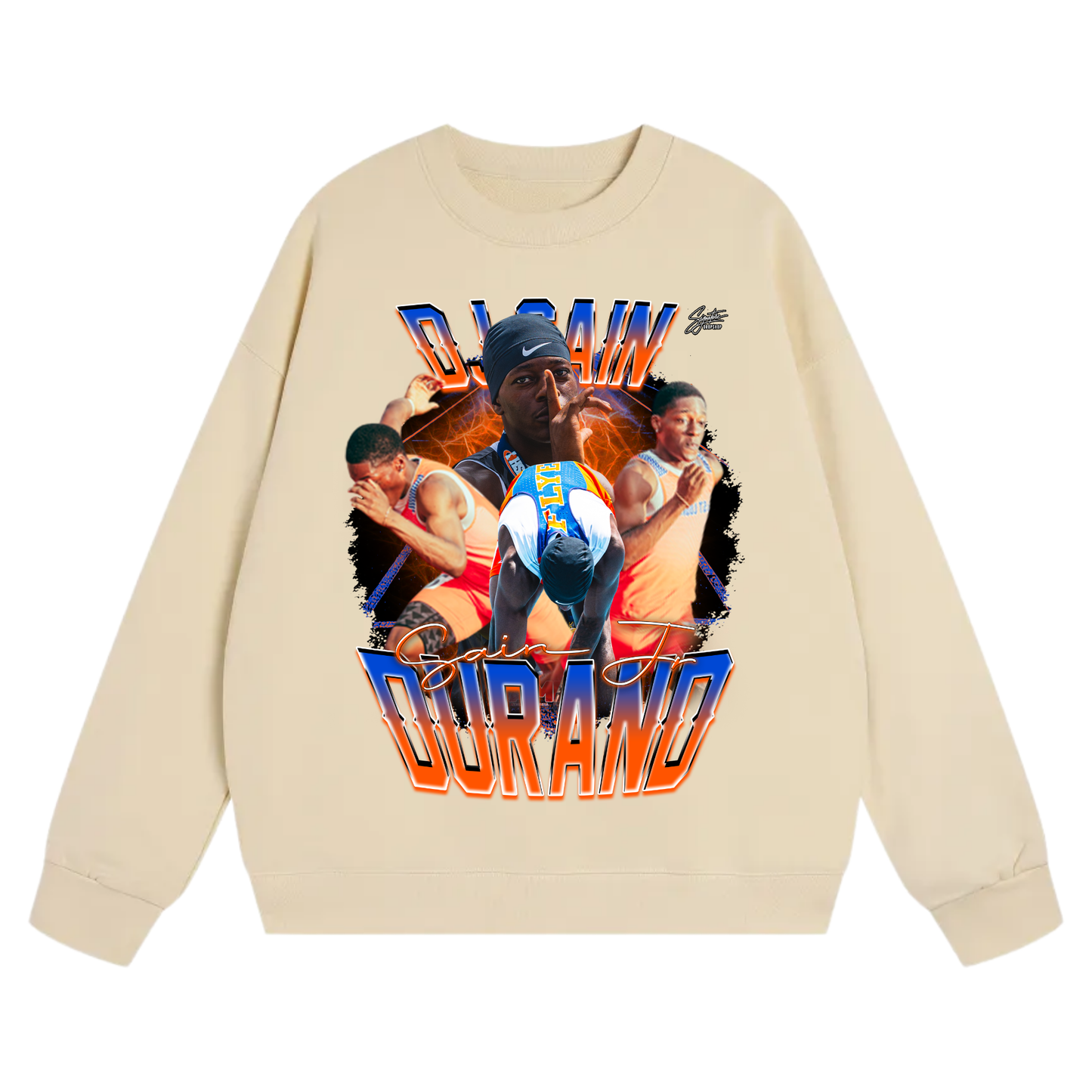 Durand Sain jr Heavyweight Crewneck Sweatshirt