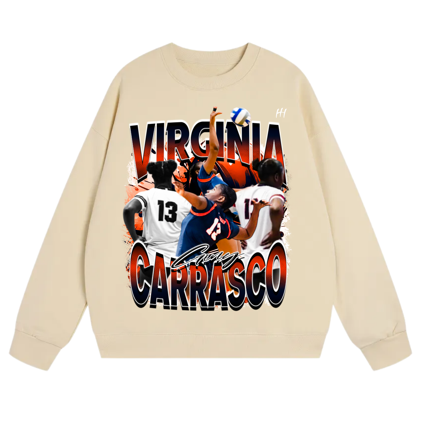 Virginia Carrasco Contreras Heavyweight Crewneck Sweatshirt