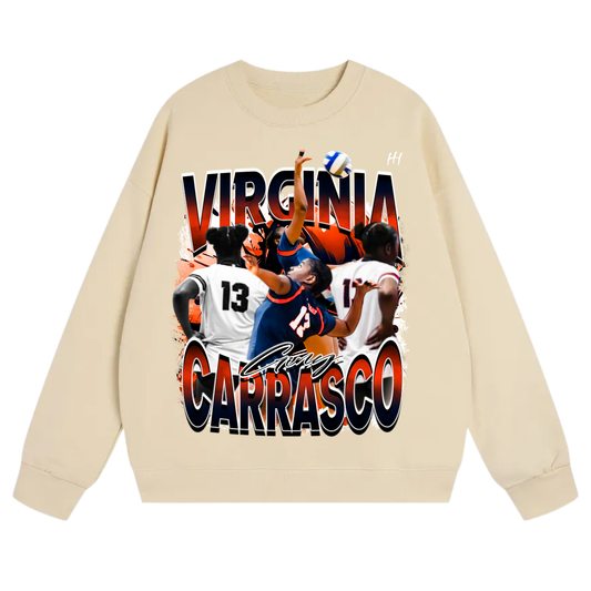 Virginia Carrasco Contreras Heavyweight Crewneck Sweatshirt