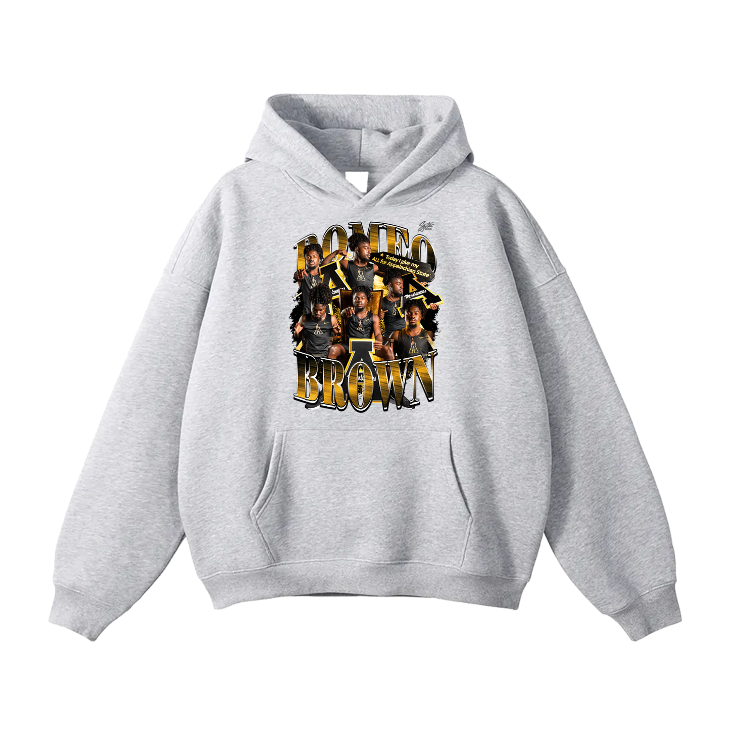 Romeo Brown Oversize Fleeced Hoodie