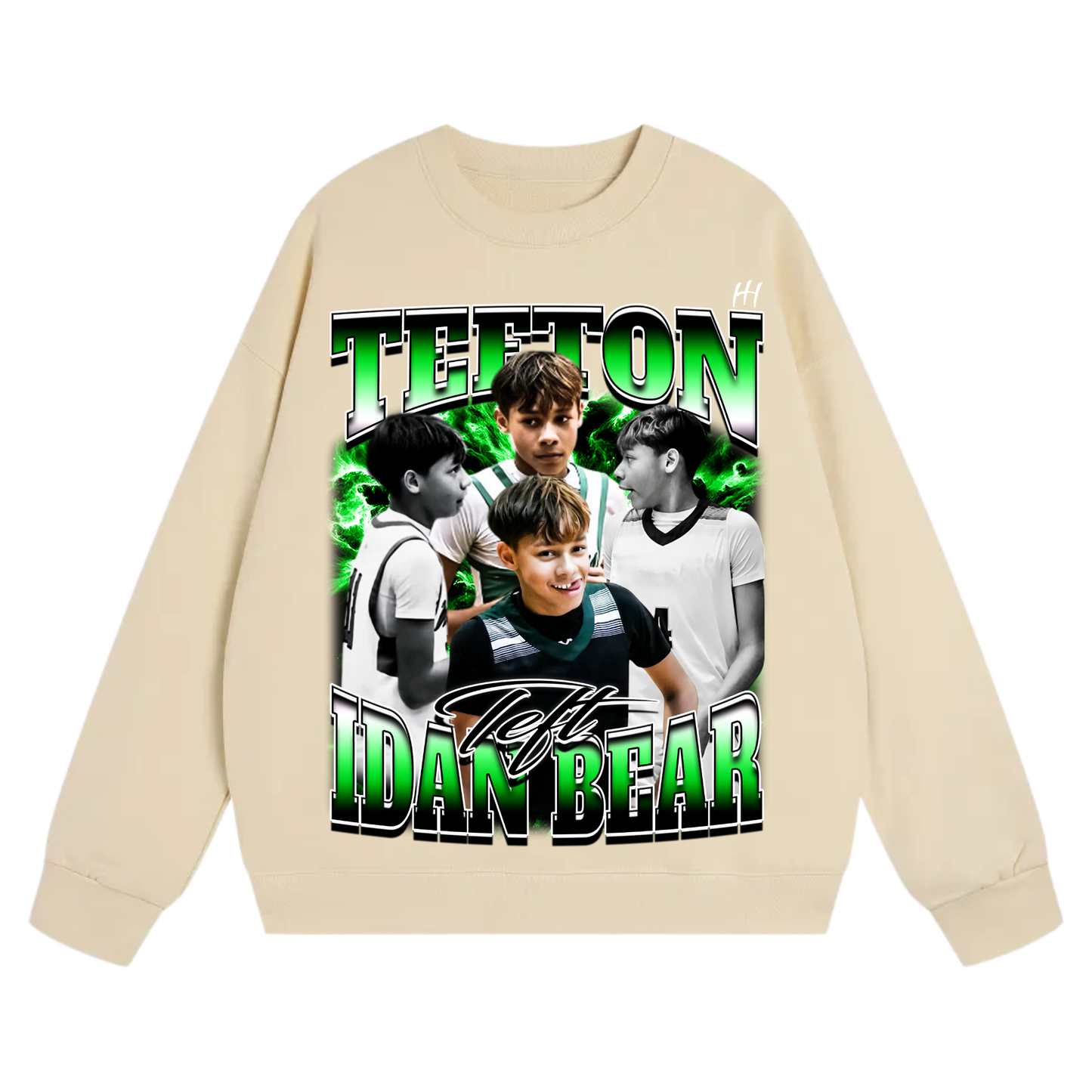 Tefton Idan Bear Heavyweight Crewneck Sweatshirt