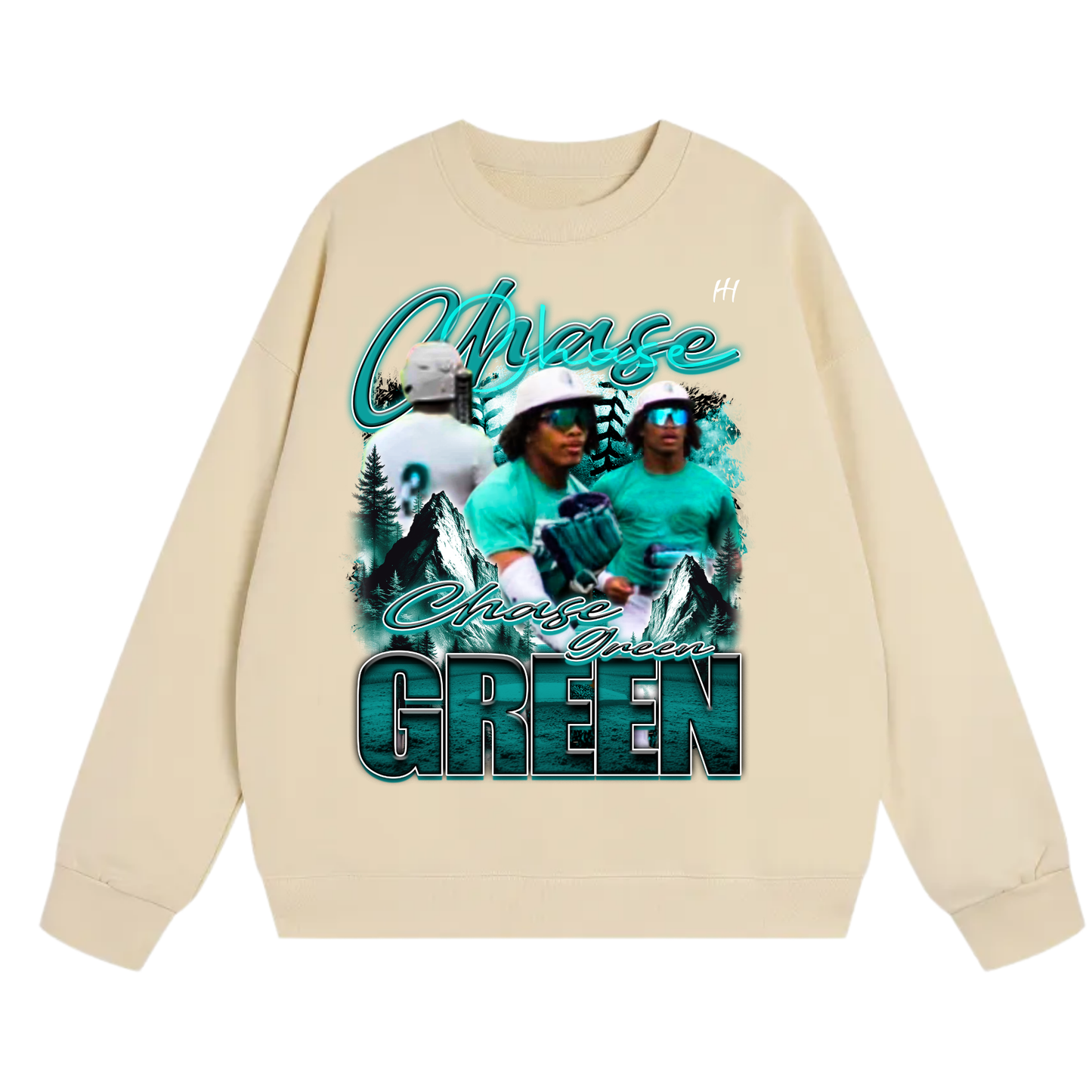 Chase Green Heavyweight Crewneck Sweatshirt