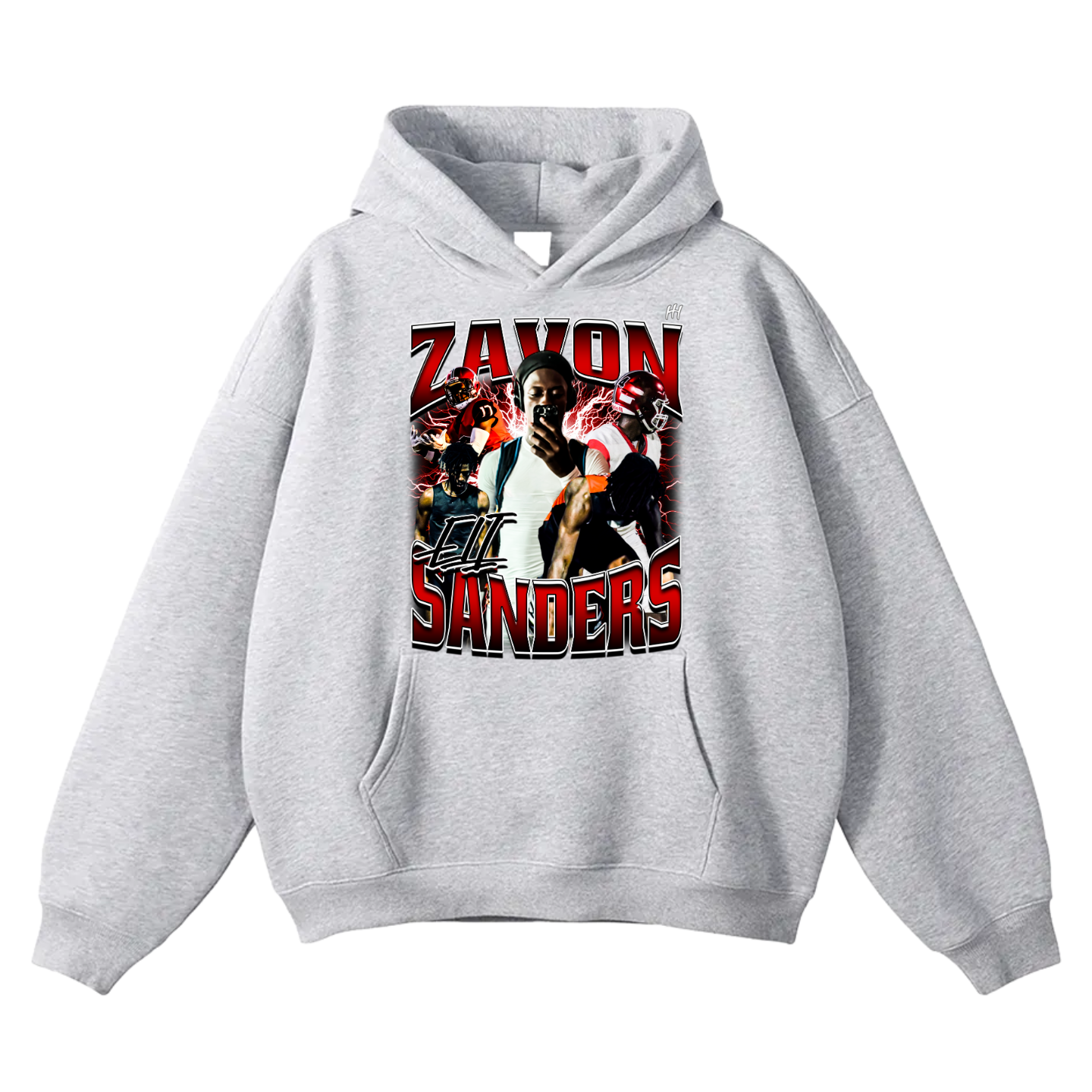 Zavon Sanders Oversize Fleeced Hoodie