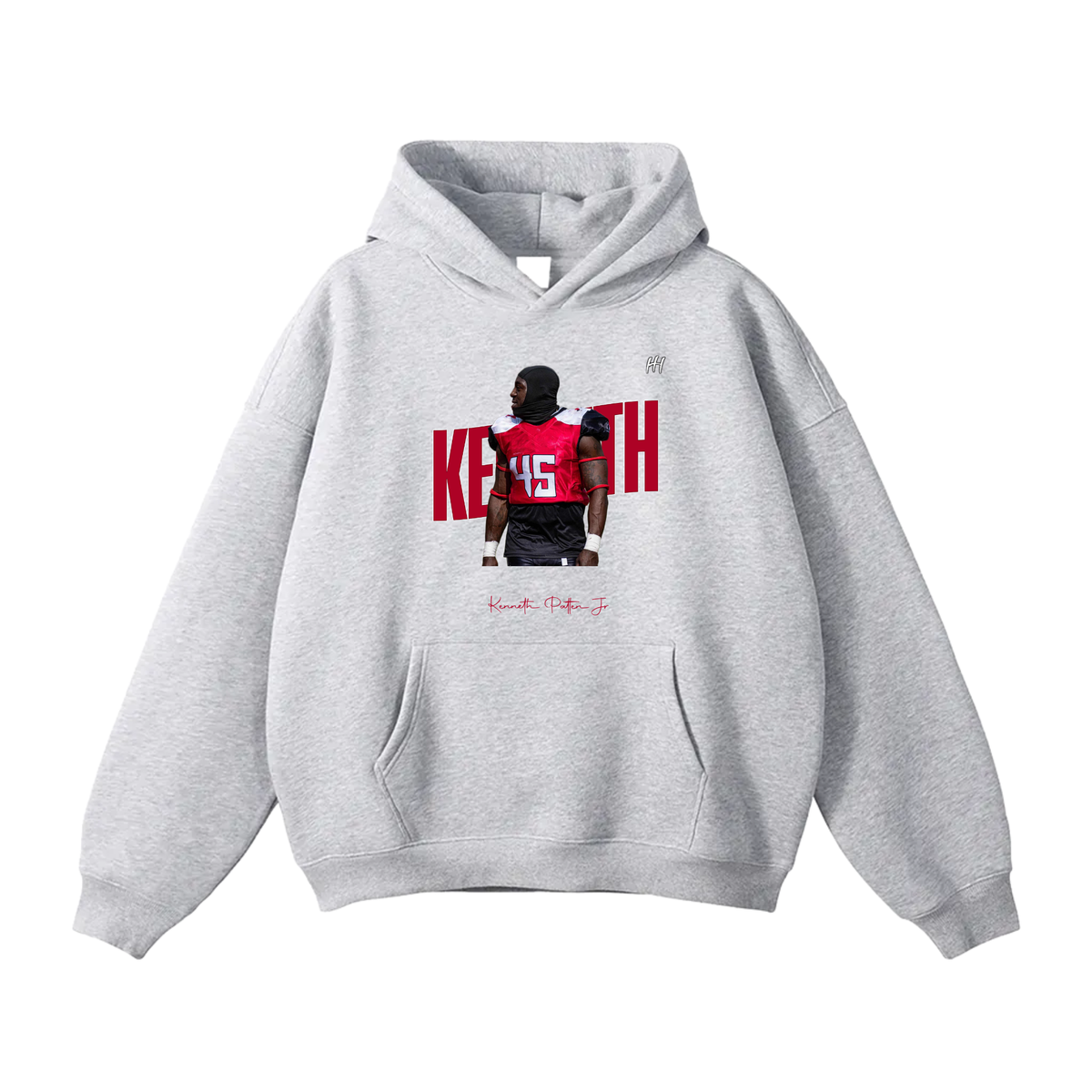 Kenneth Patten Jr Oversize Fleeced Hoodie – Hometown Hero