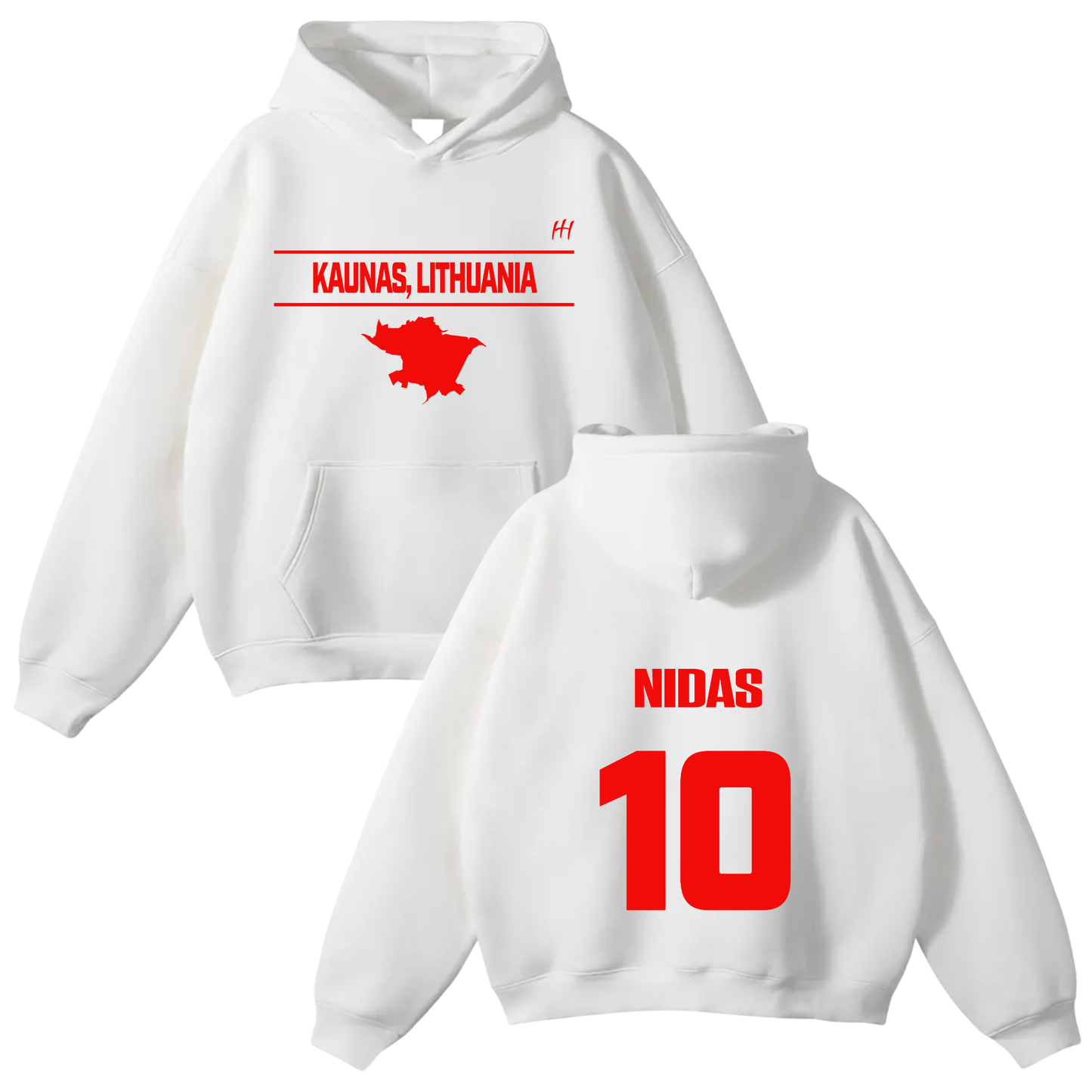 Nidas Paulauskas Oversize Fleeced Hoodie