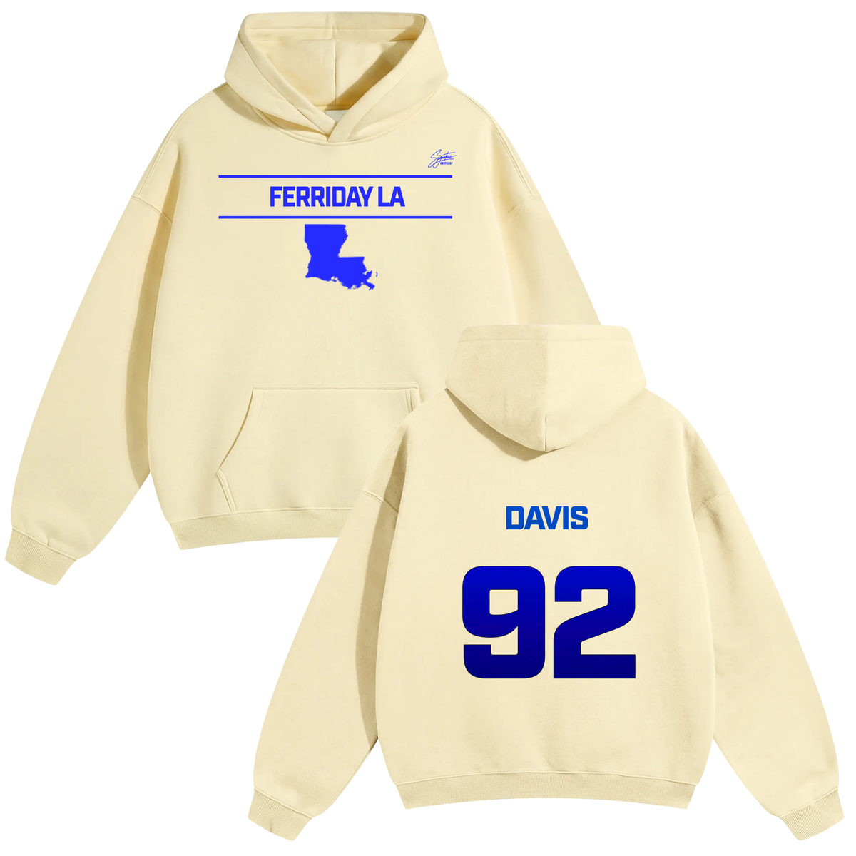 Christian Davis Oversize Fleeced Hoodie