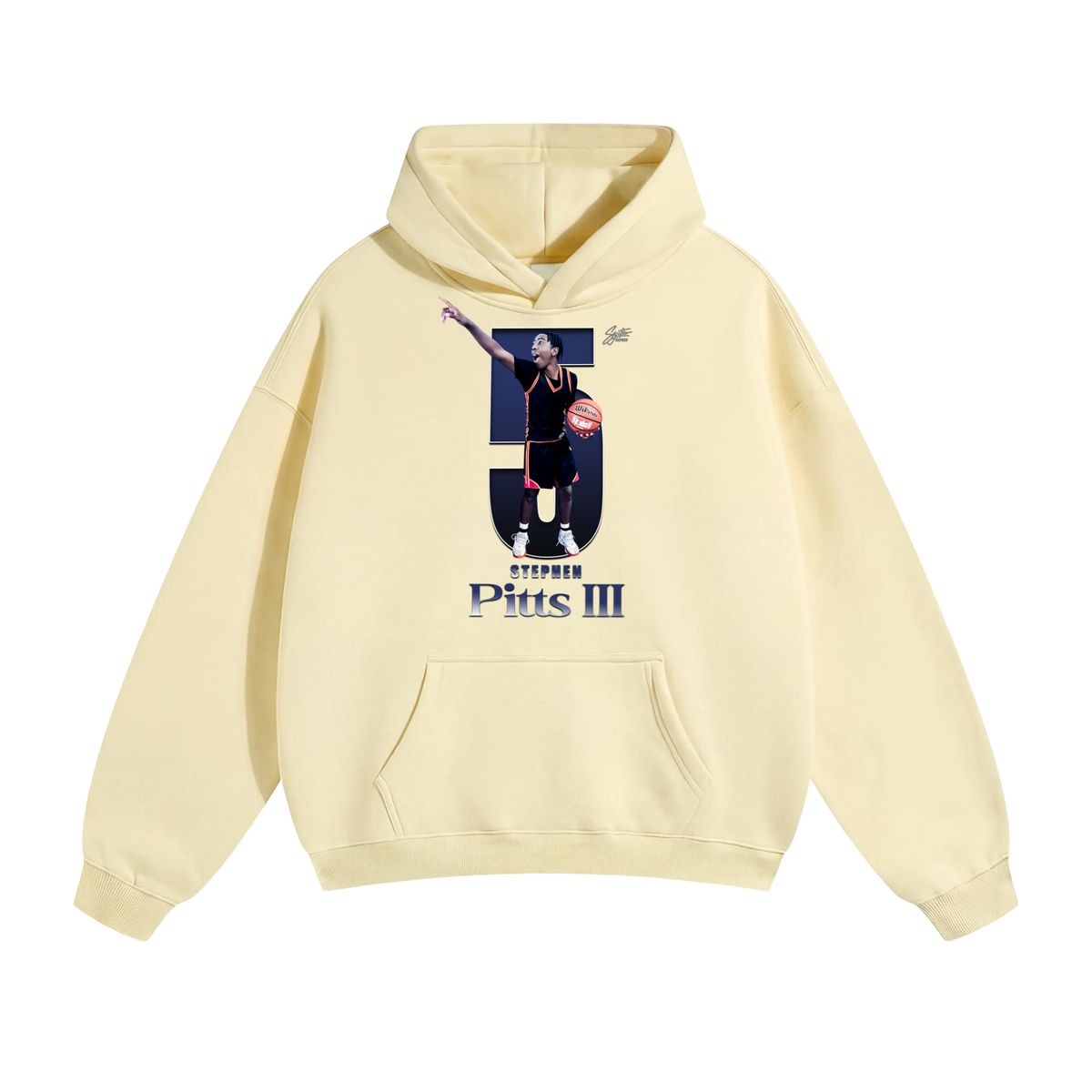 Stephen Pitts lll Oversize Fleeced Hoodie
