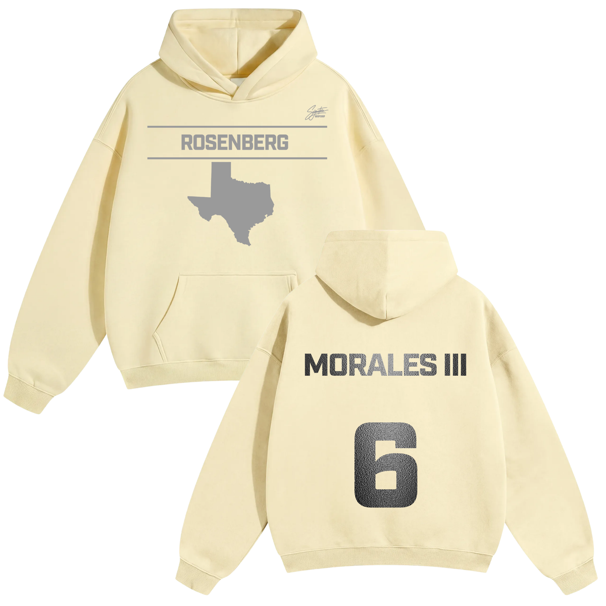 Roman Morales lll Oversize Fleeced Hoodie