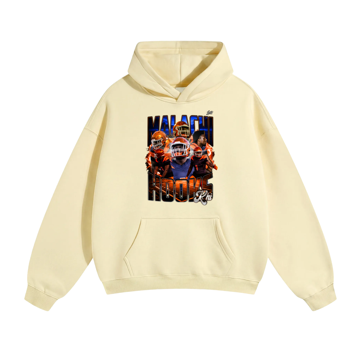 Malachi Hooks Oversize Fleeced Hoodie
