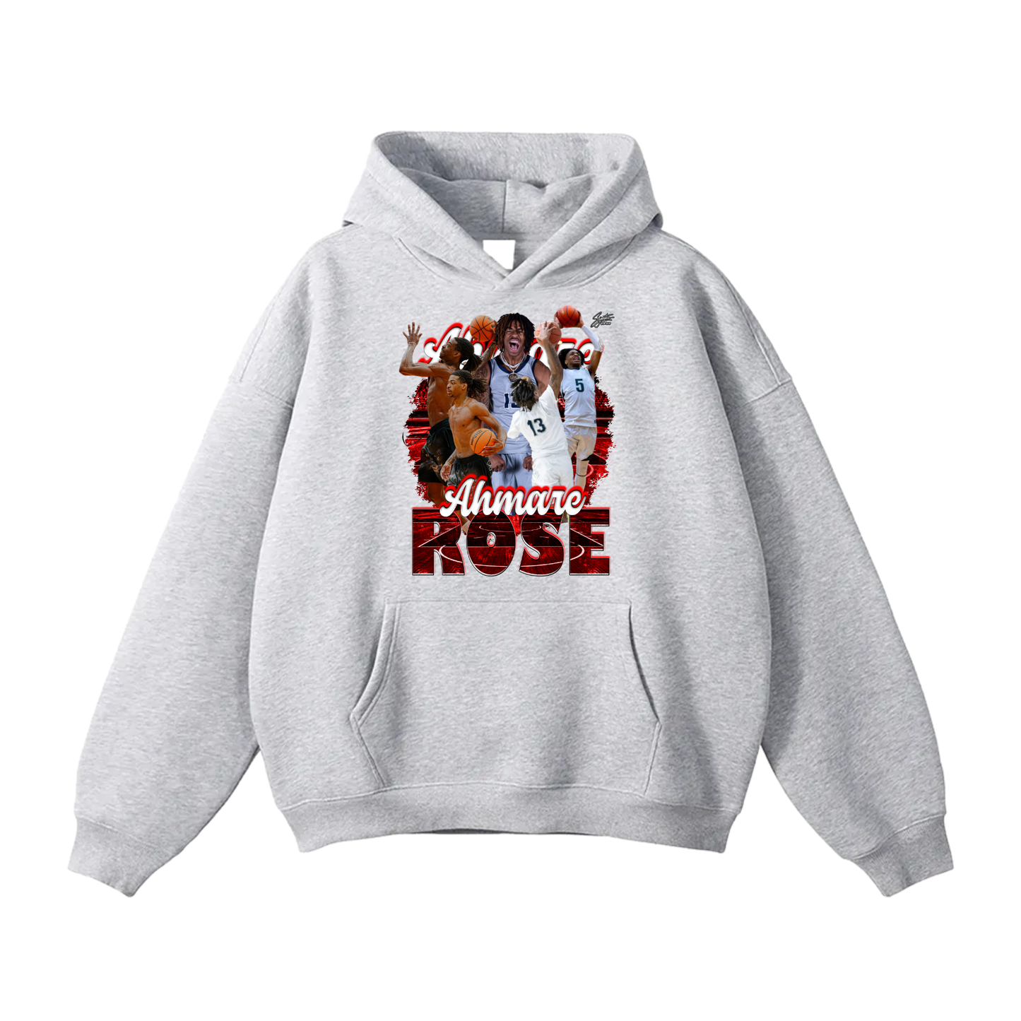 Ahmare Rose Oversize Fleeced Hoodie