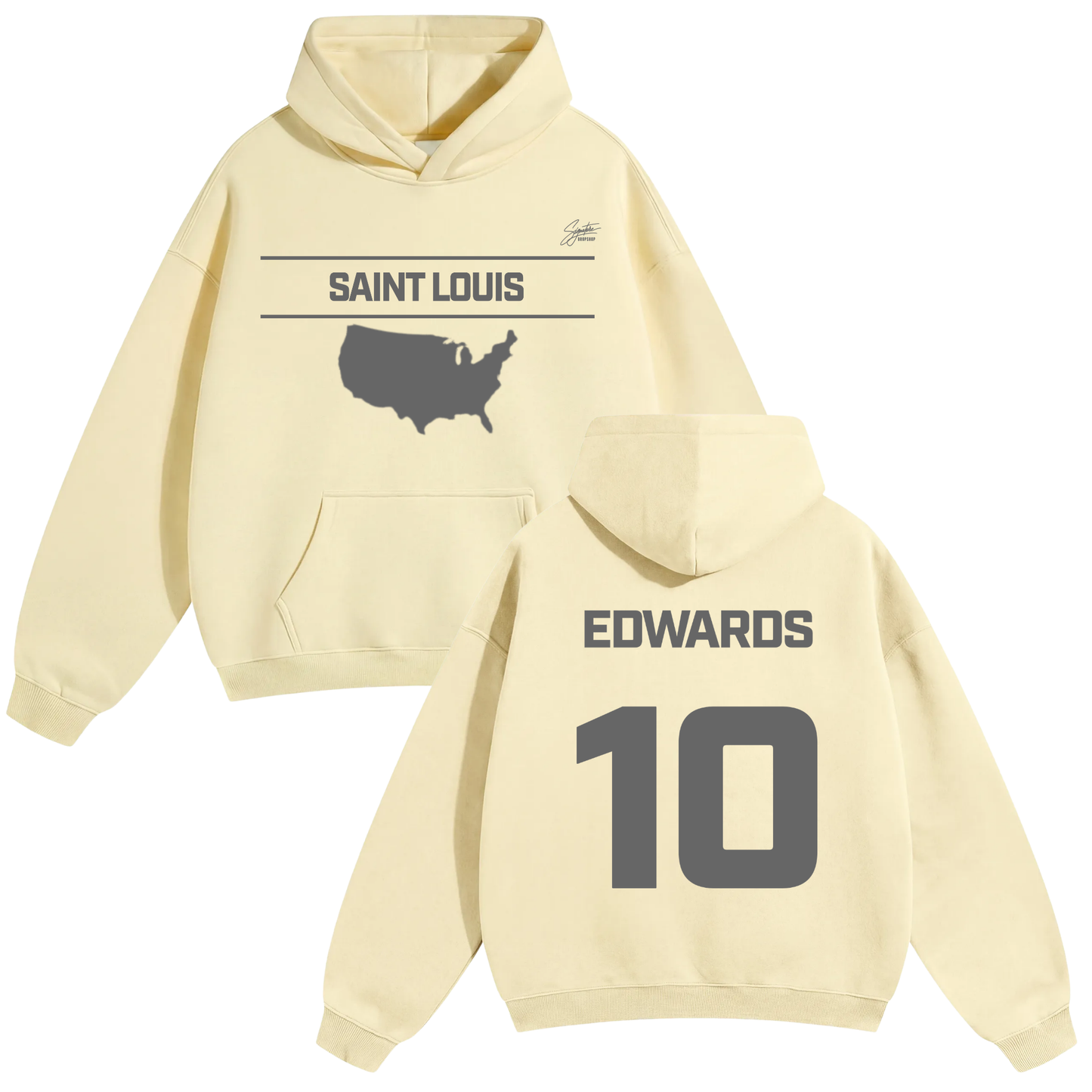 Isaac Edwards Oversize Fleeced Hoodie