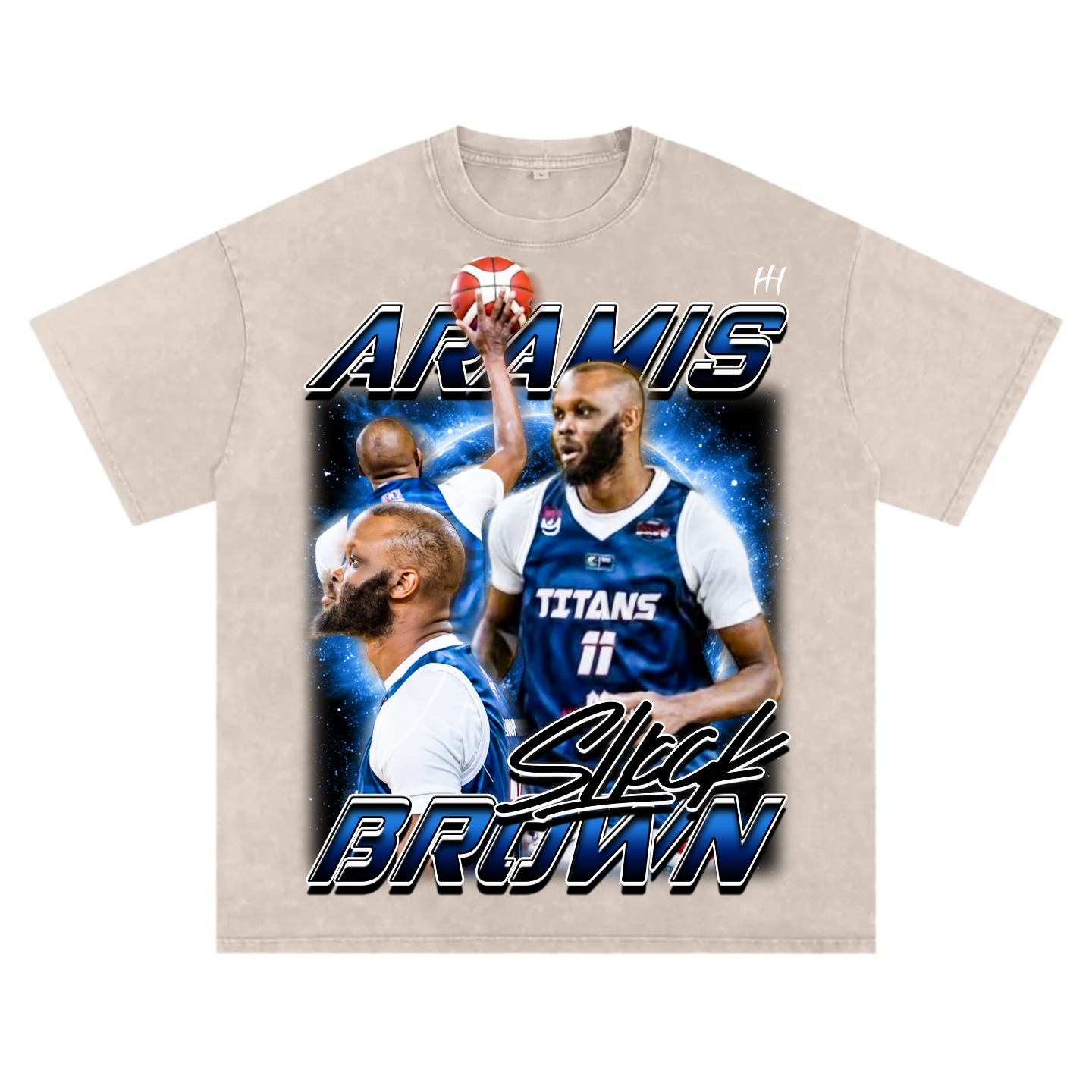 Aramis Brown Oversized T-shirt