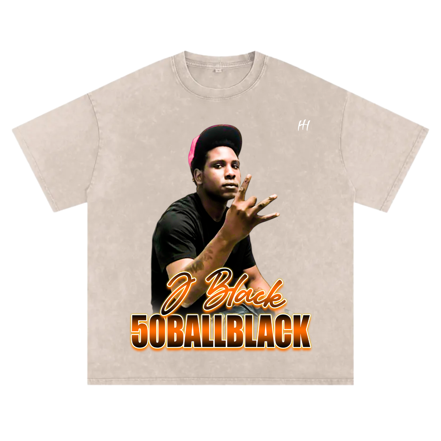 J Black Oversize T-shirt