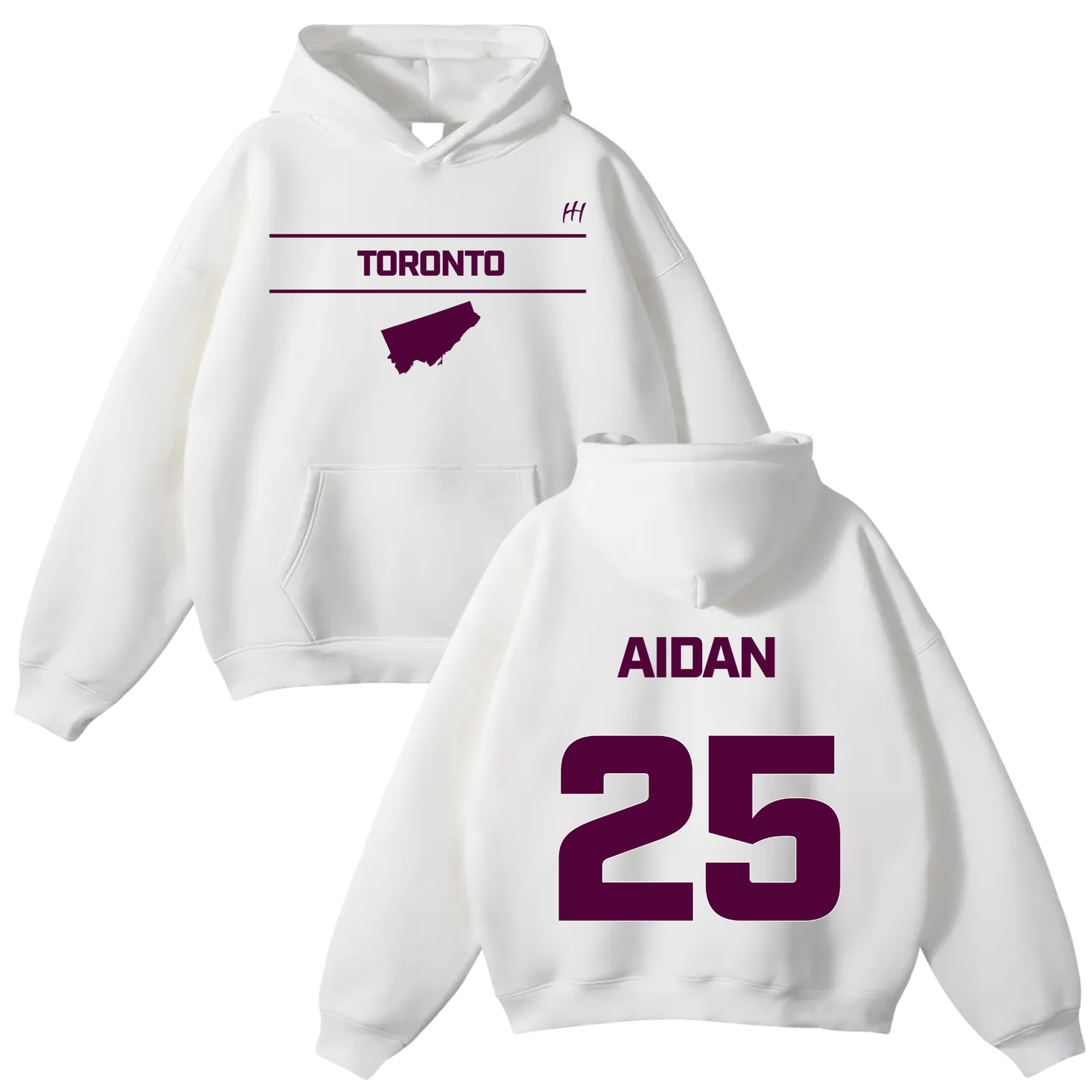 Aidan Simpsons Oversize Fleeced Hoodie