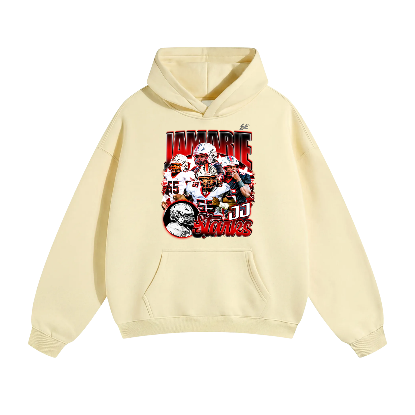 Jamarie “JJ” Starks Oversize Fleeced Hoodie