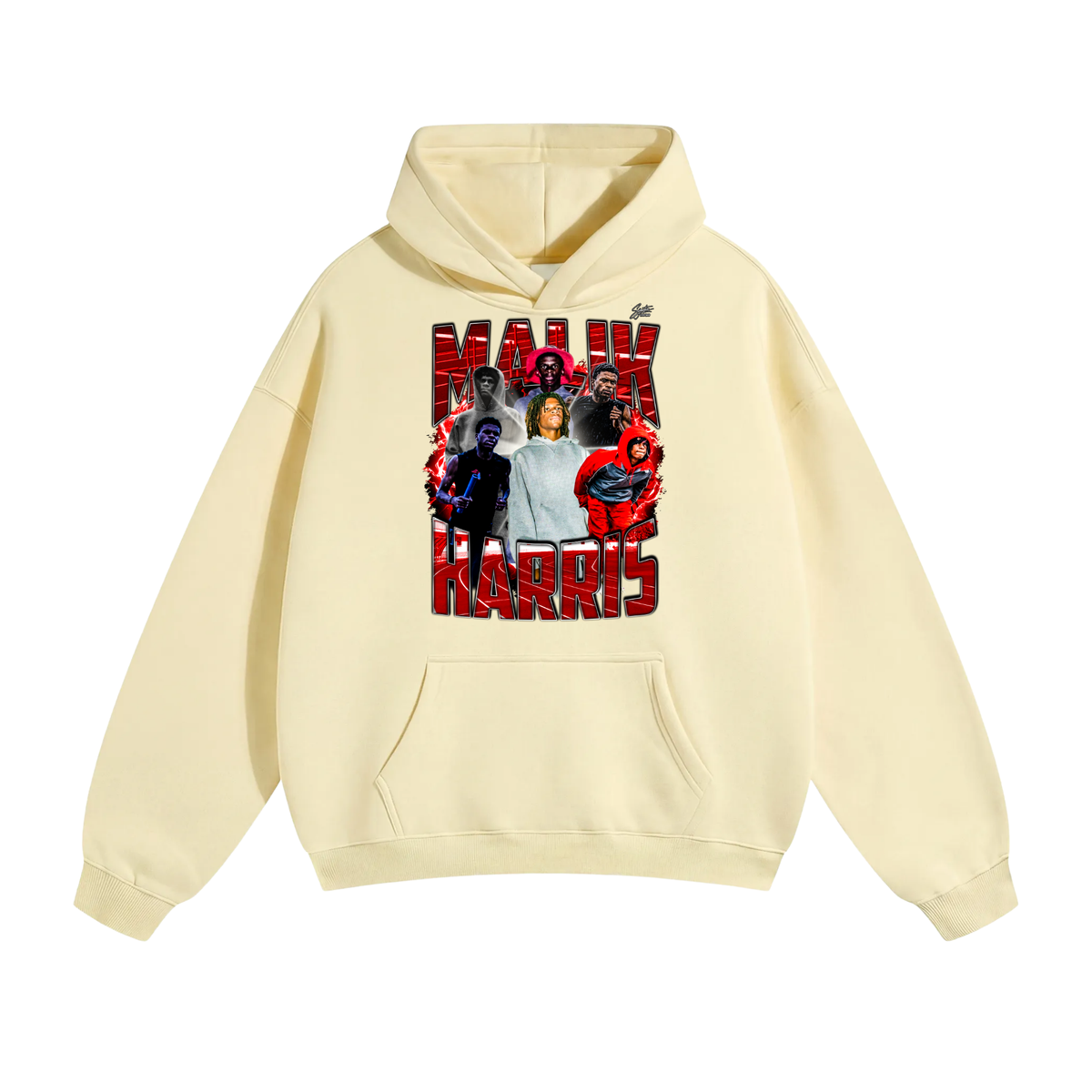 Malik Harris Oversize Fleeced Hoodie