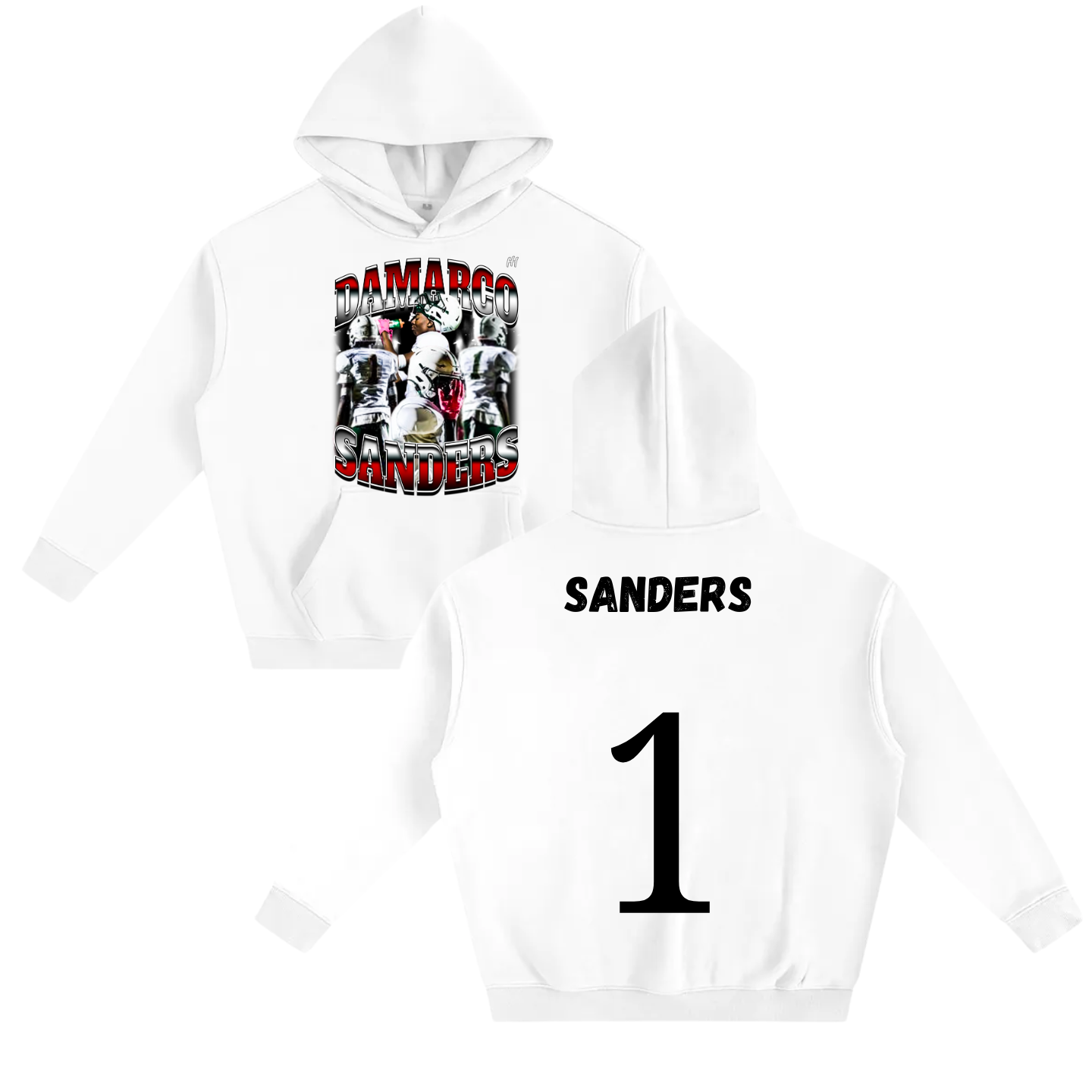 Damarco Sanders Oversize Fleeced Hoodie