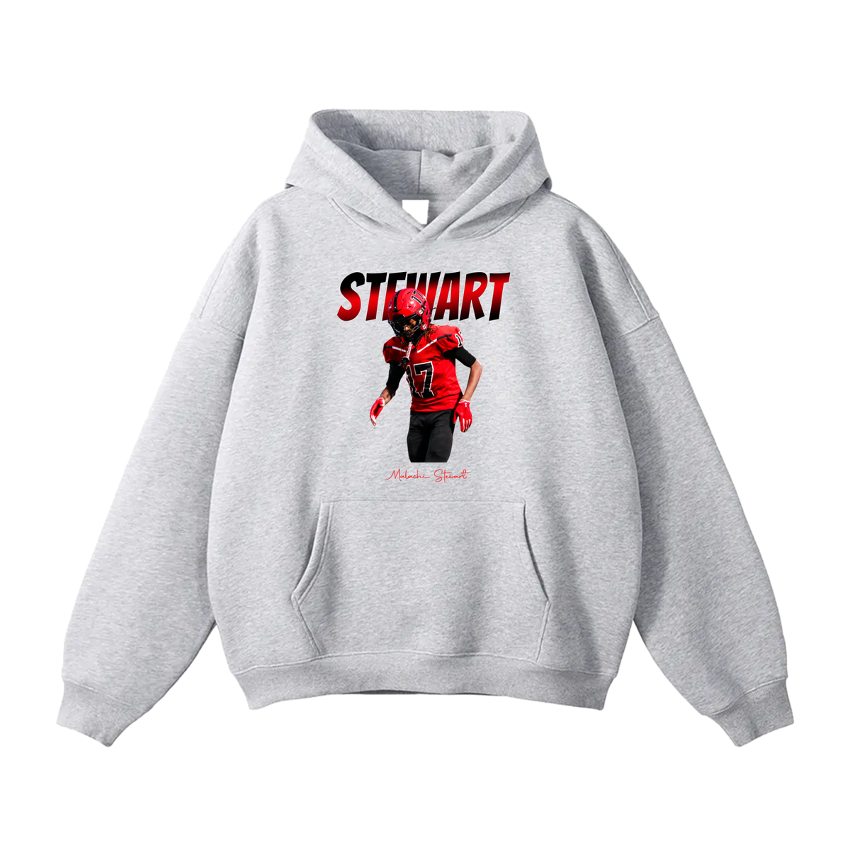 Malachi Stewart Oversize Fleeced Hoodie