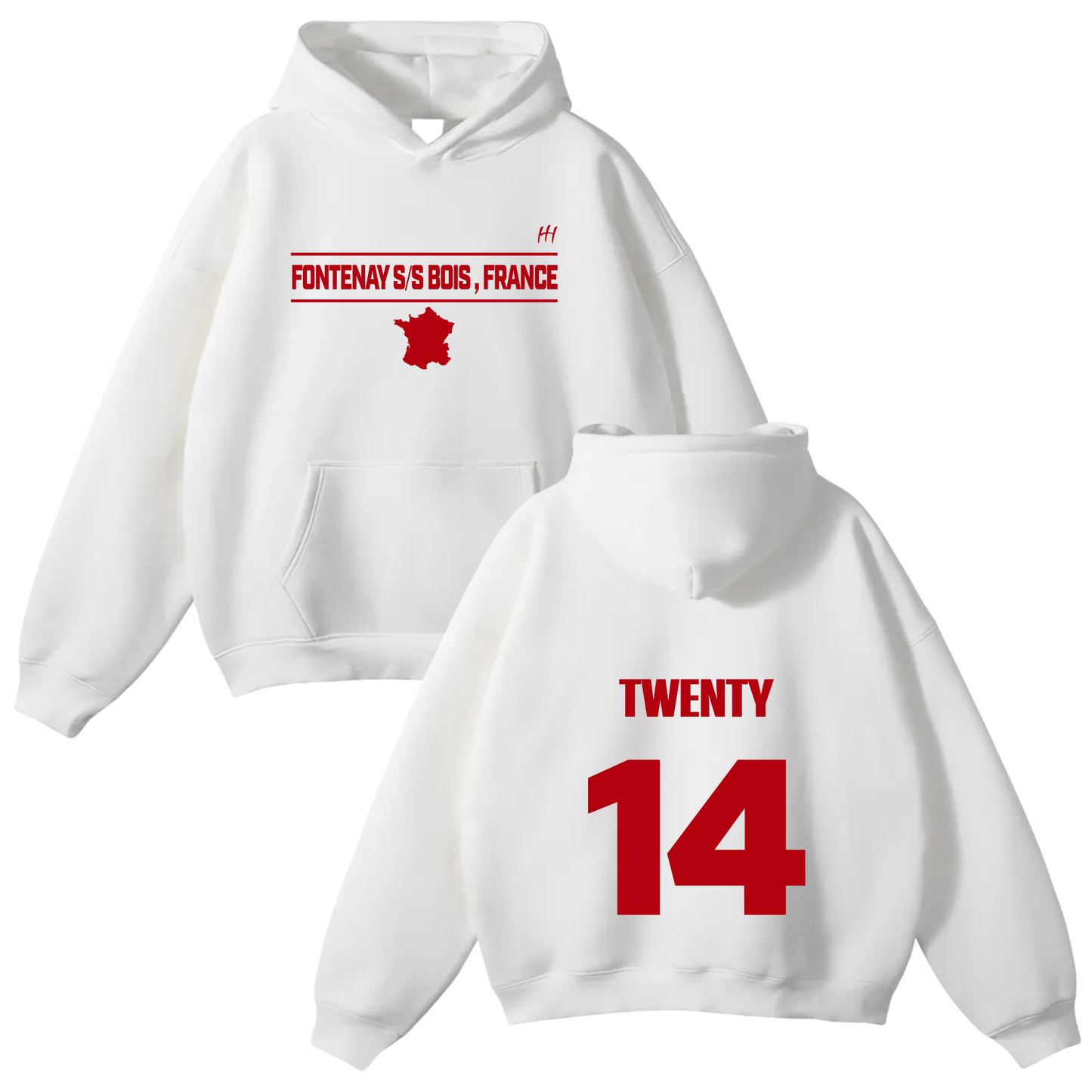 Mohamed Touenti Oversize Fleeced Hoodie
