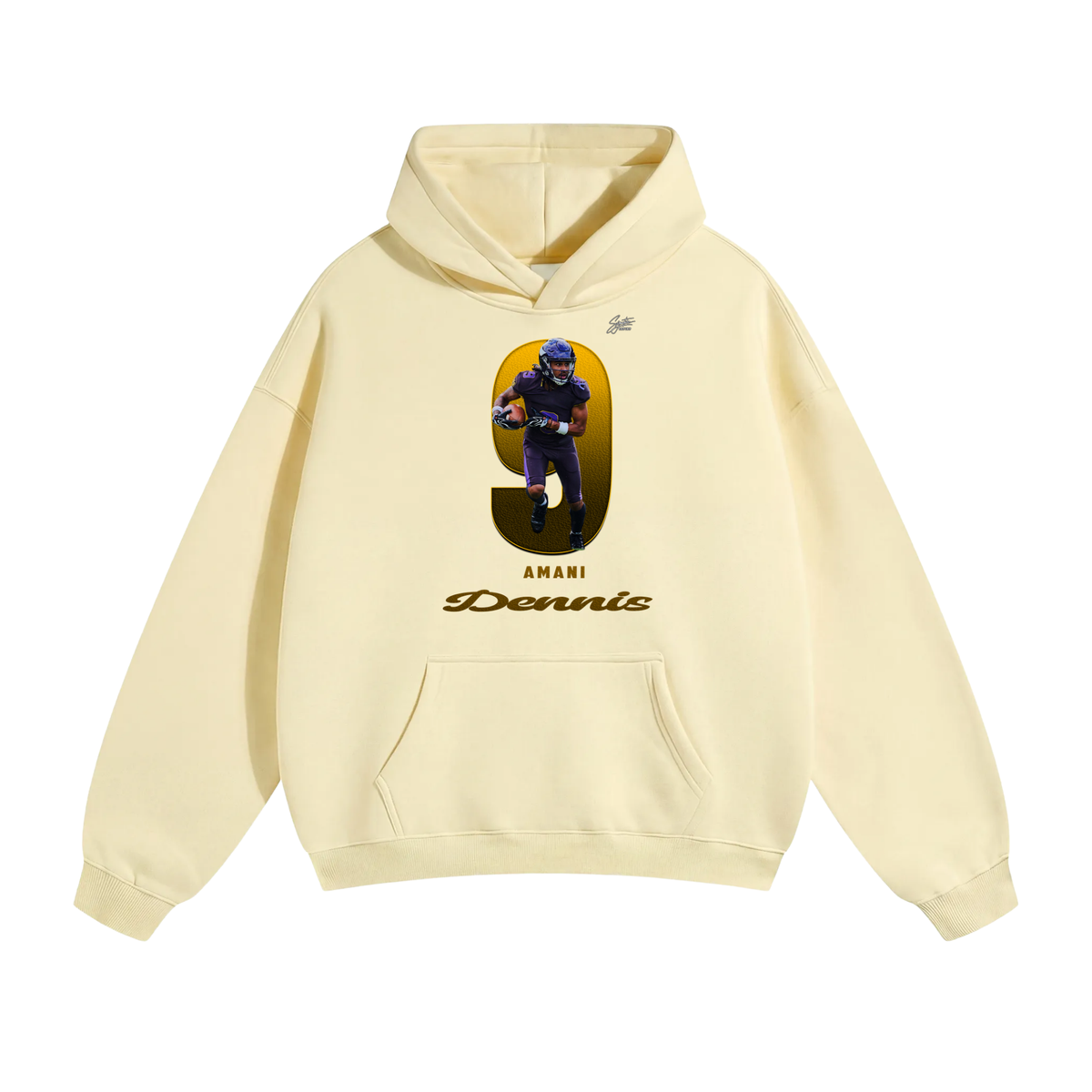 Amani Dennis Oversize Fleeced Hoodie