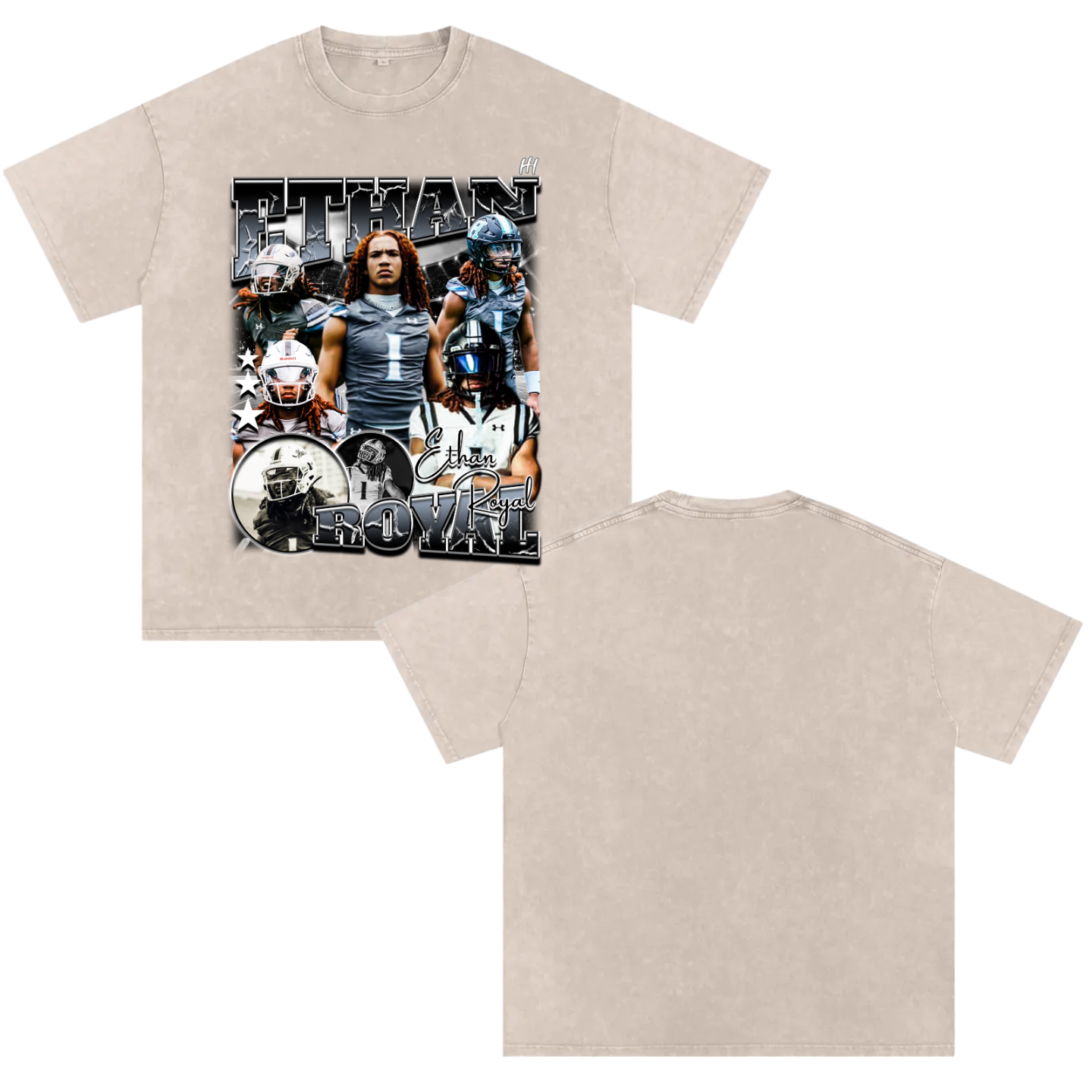 Ethan Royal Heavyweight Oversized T-shirt