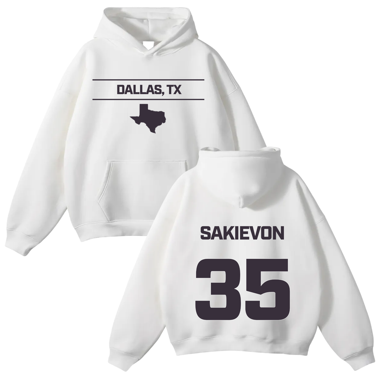 Sakievon Gordwin Oversize Fleeced Hoodie