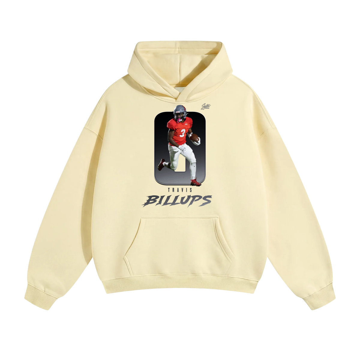 Travis Billups Oversize Fleeced Hoodie