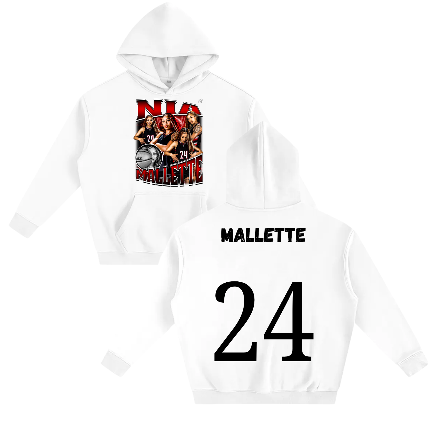 Nia Mallette Oversize Fleeced Hoodie