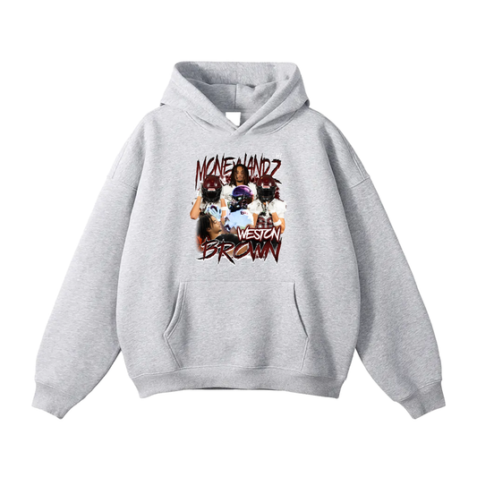 Weston Brown Oversize Fleeced Hoodie