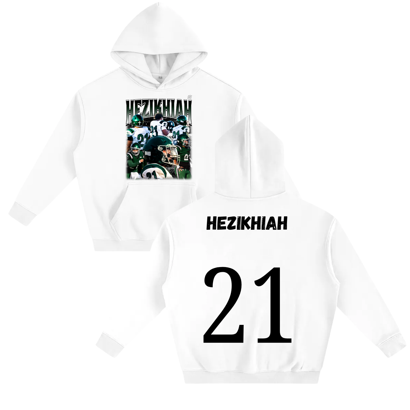 Hezikhiah  Oversize Fleeced Hoodie