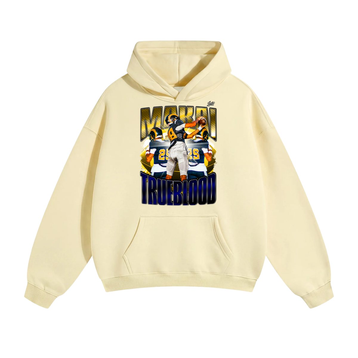 Makai Trueblood  Oversize Fleeced Hoodie