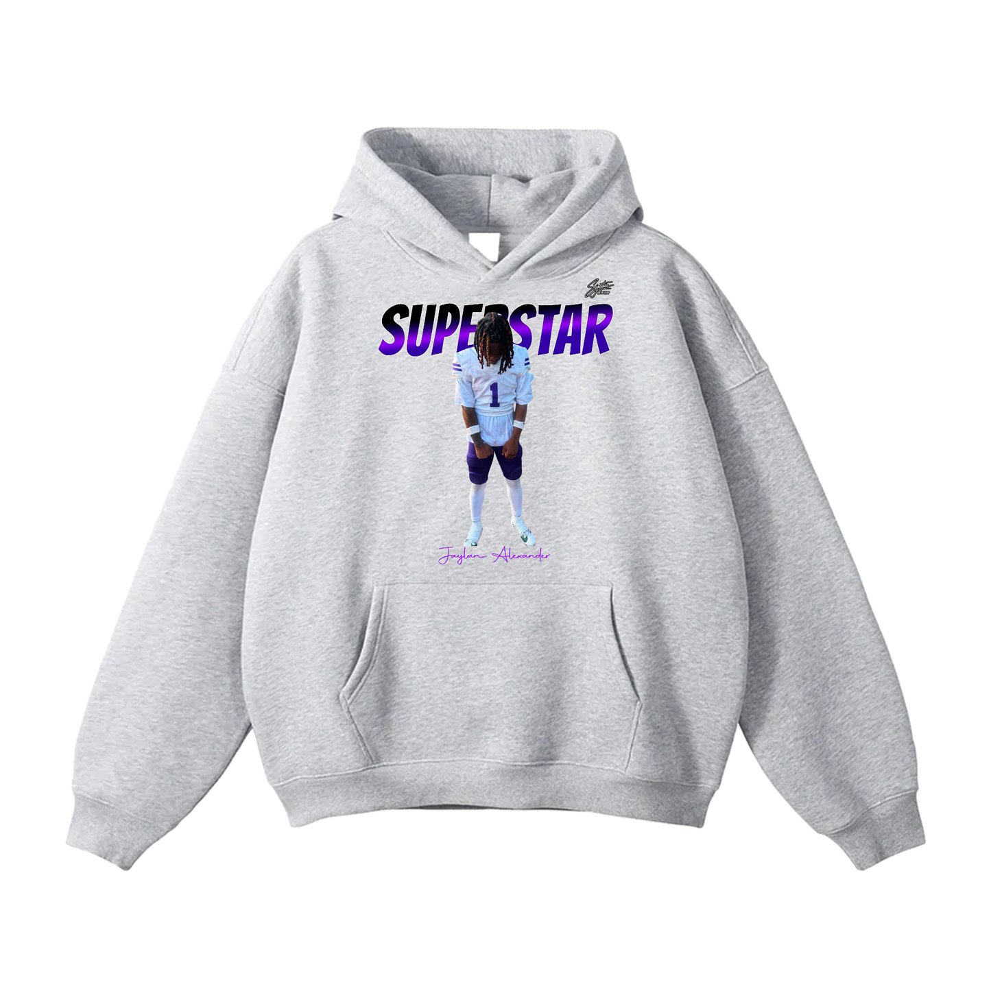 Jaylan Alexander Oversize Fleeced Hoodie