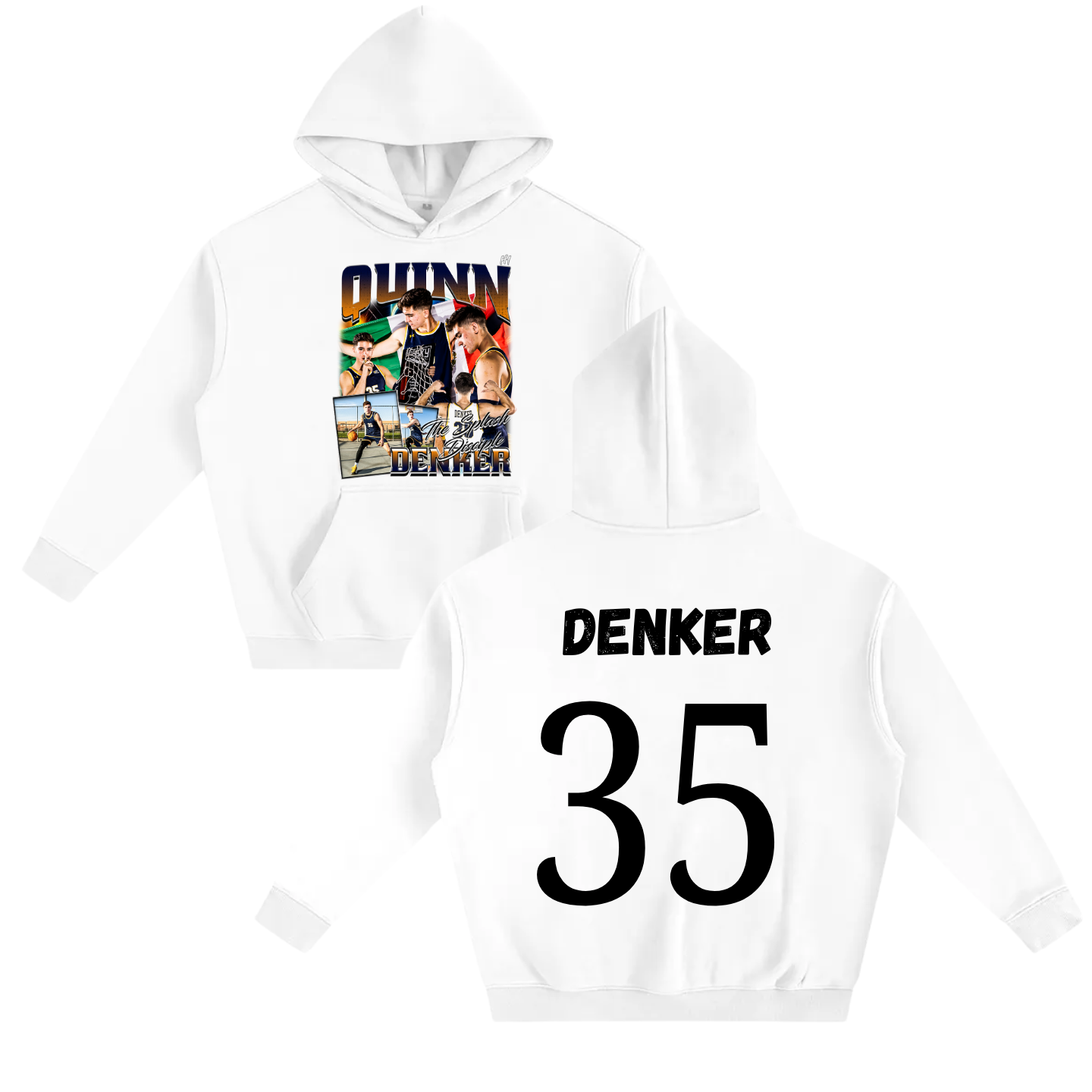 Quinn Denker Oversize Fleeced Hoodie