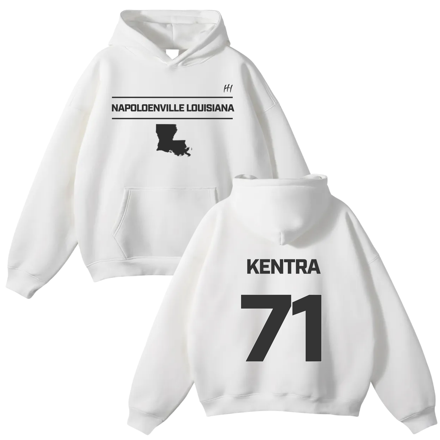 Kentra Lacy Oversize Fleeced Hoodie